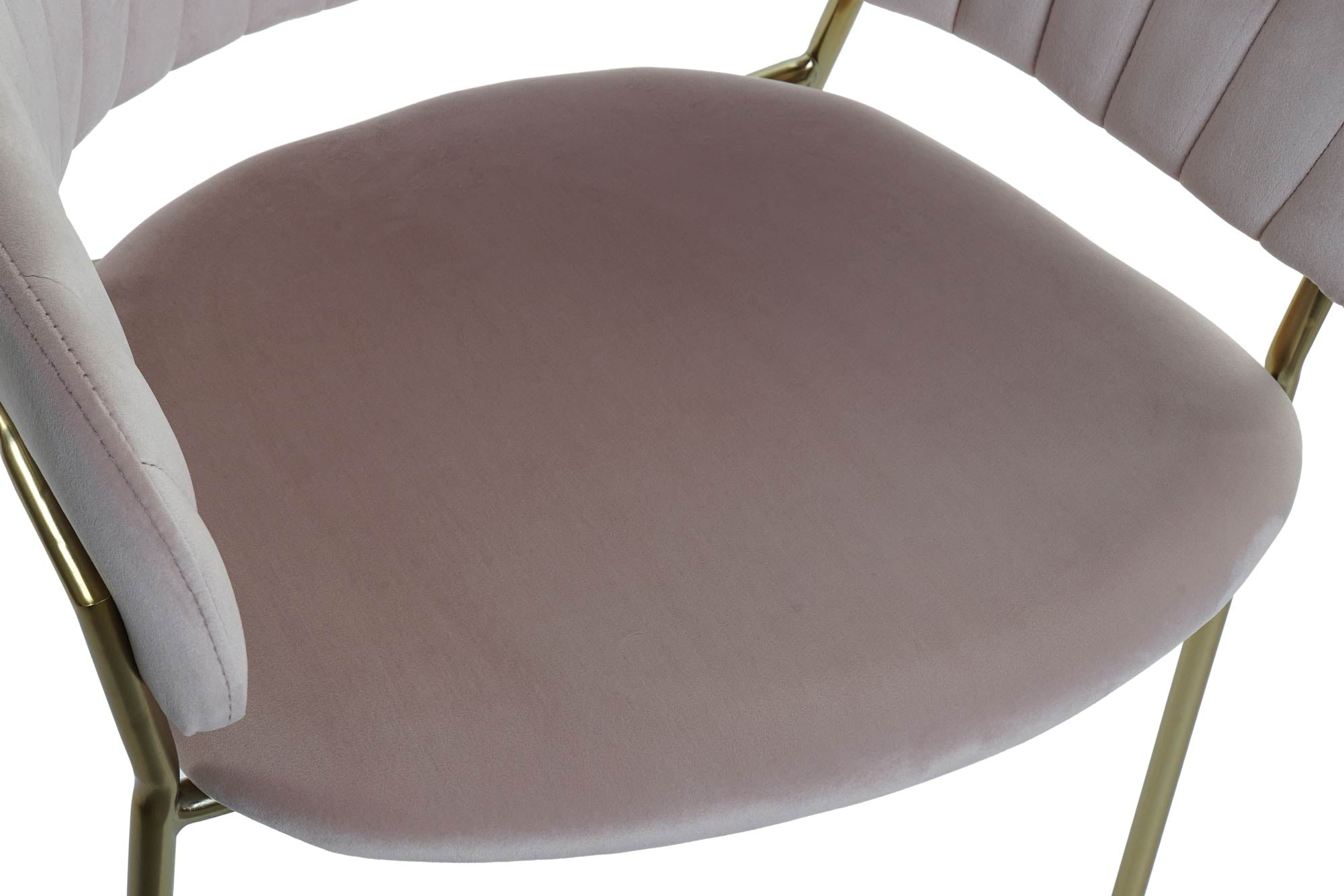 Cadeira de metal de poliéster 58X53X73 Veludo