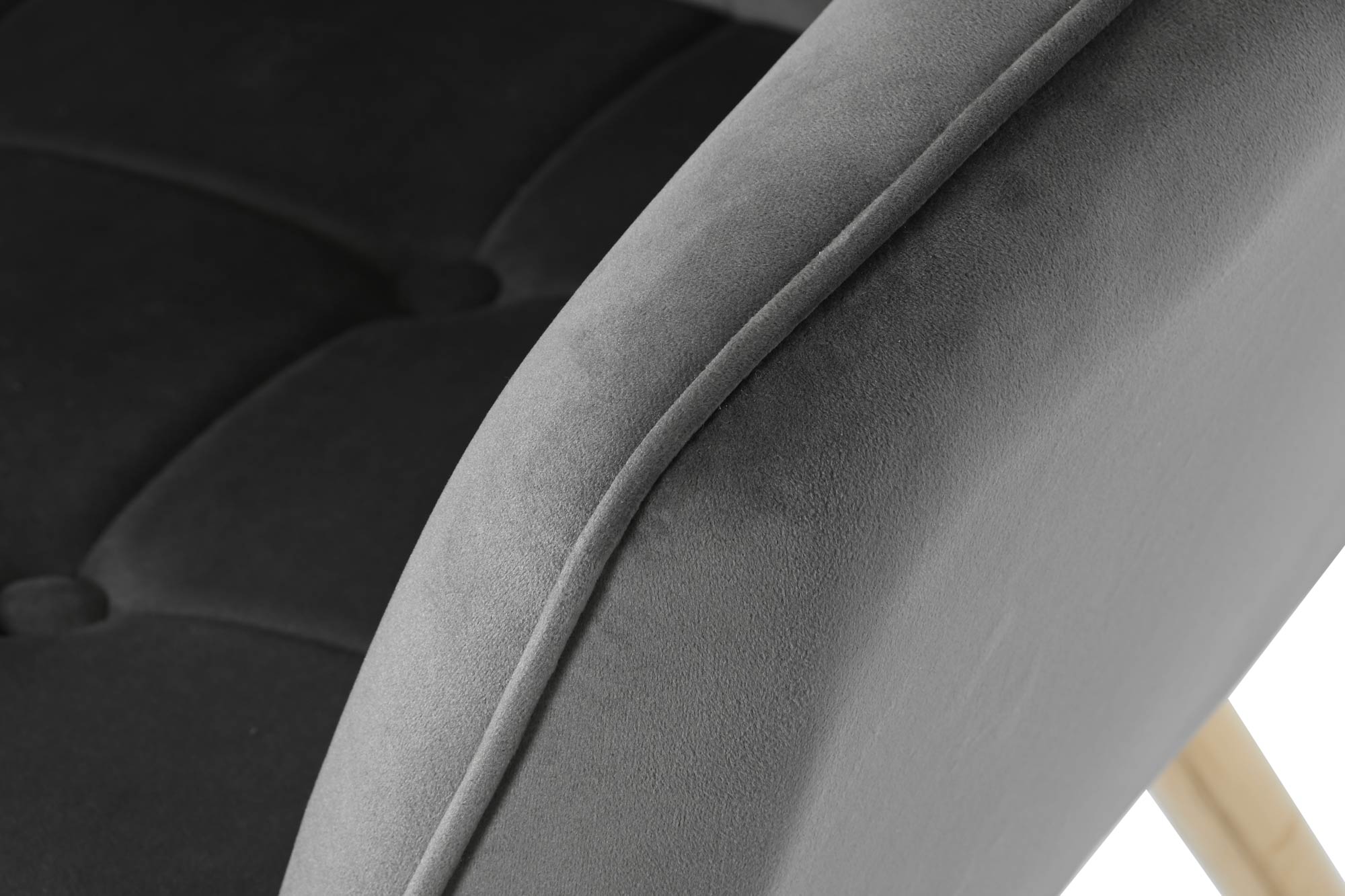 Butaca Poliester Metal 74X74X90 Velvet Gris Oscuro