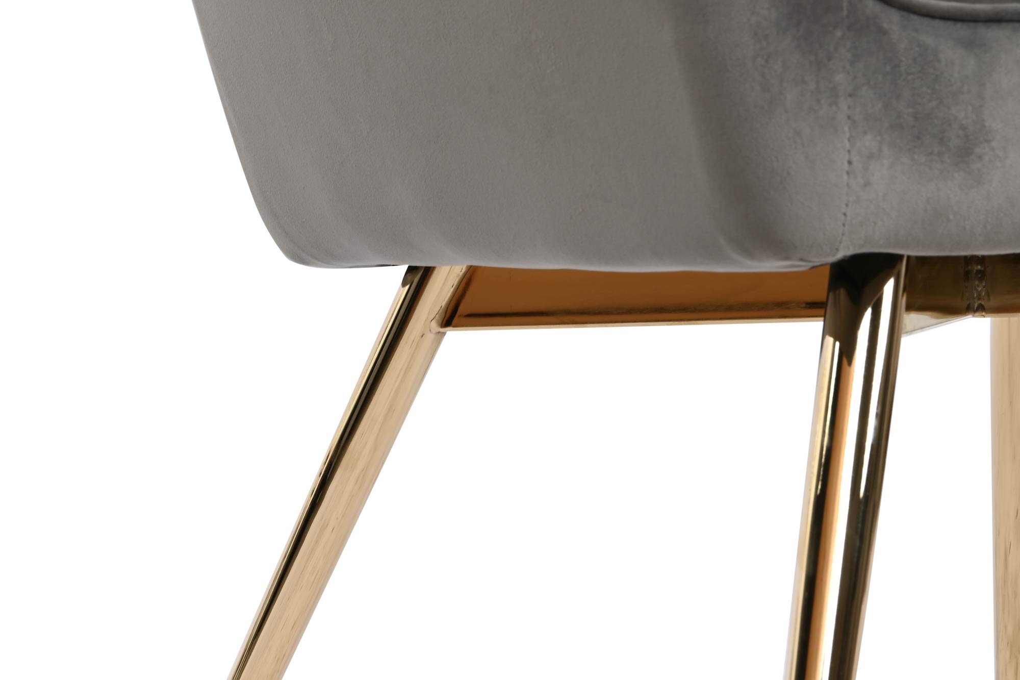 Butaca Poliester Metal 74X74X90 Velvet Gris Oscuro