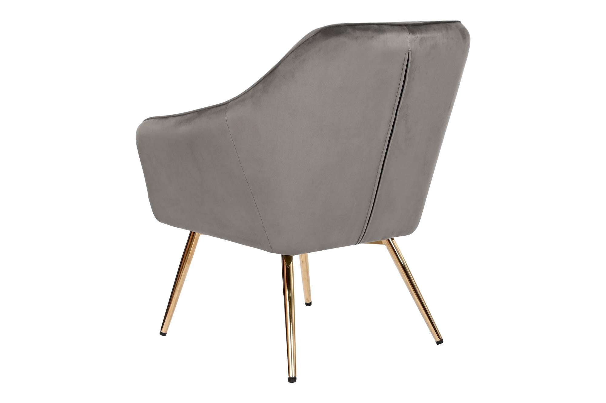 Butaca Poliester Metal 74X74X90 Velvet Gris Oscuro
