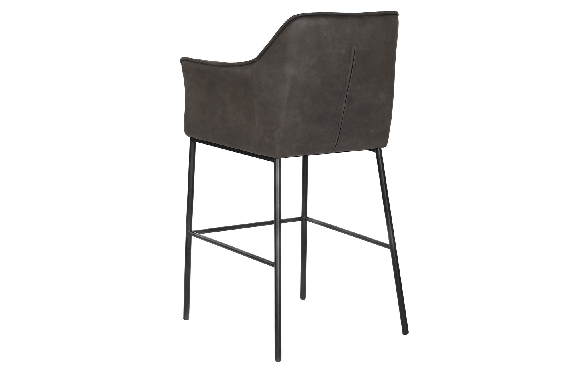 Microfiber Metal Stool 59X60X107 Faux Leather
