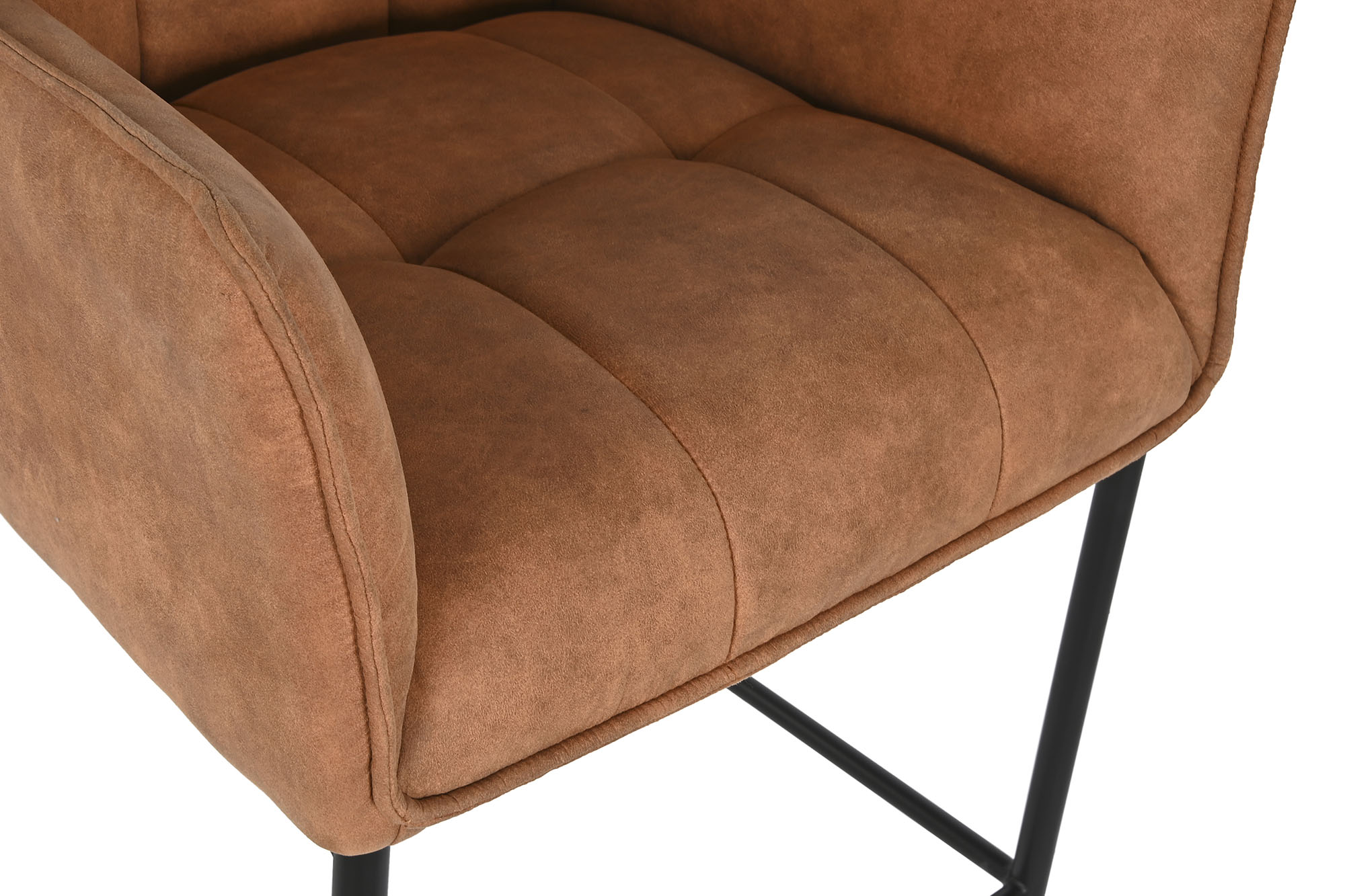 Microfiber Metal Stool 59X60X107 Faux Leather