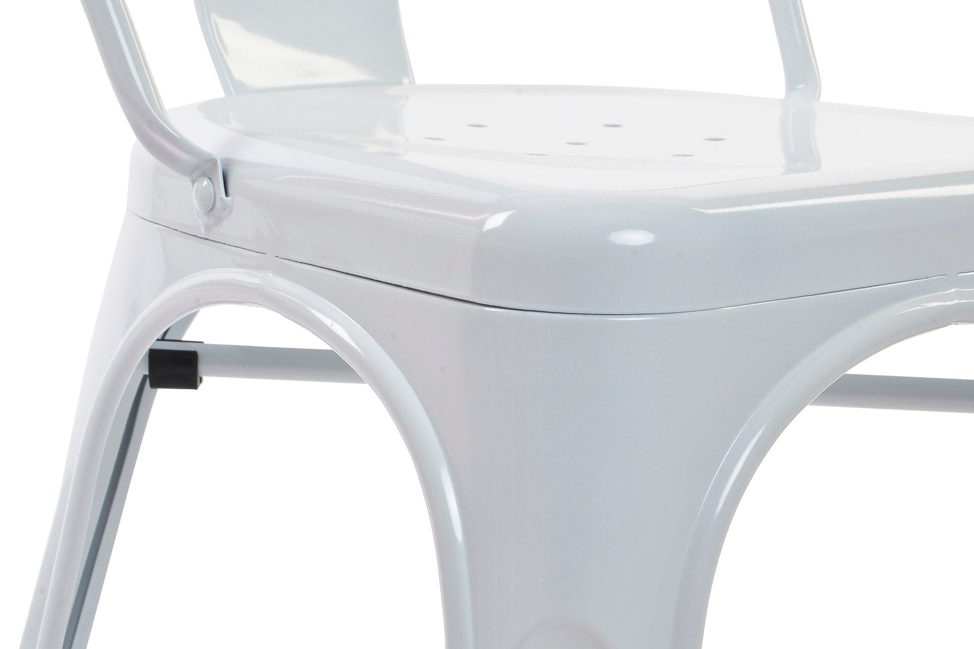 Metal Chair 45X48X86 Stackable White