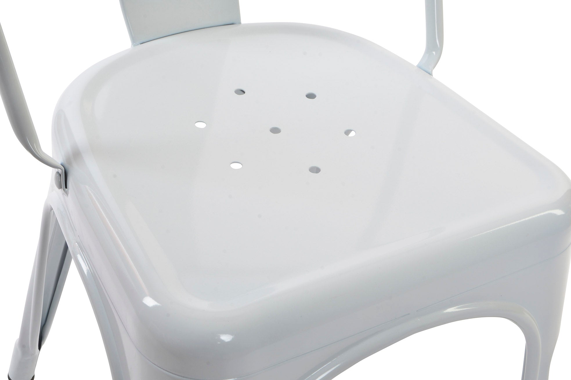 Metal Chair 45X48X86 Stackable White