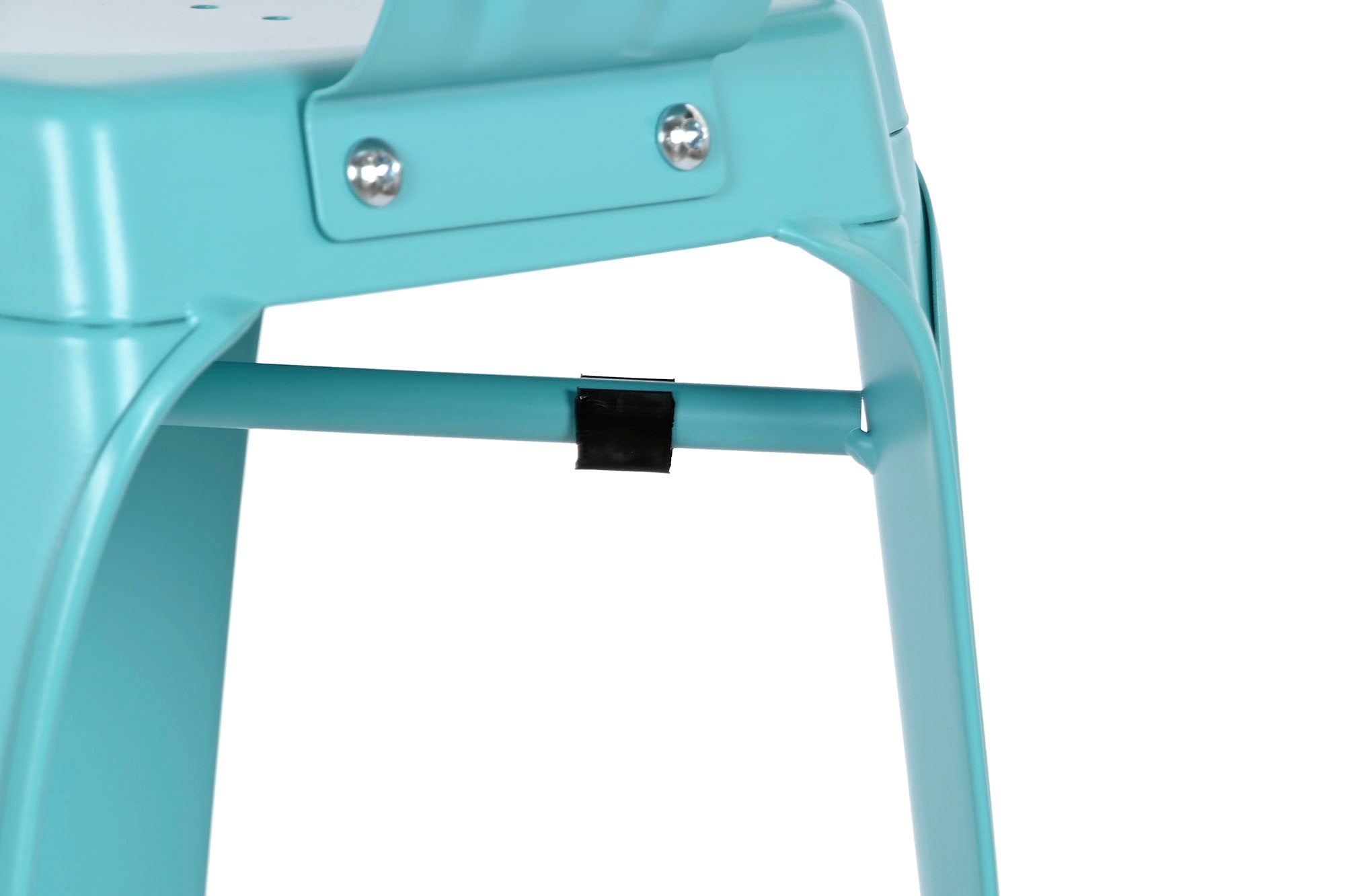 Metal Stool 44X48X113 Navy Blue Backrest