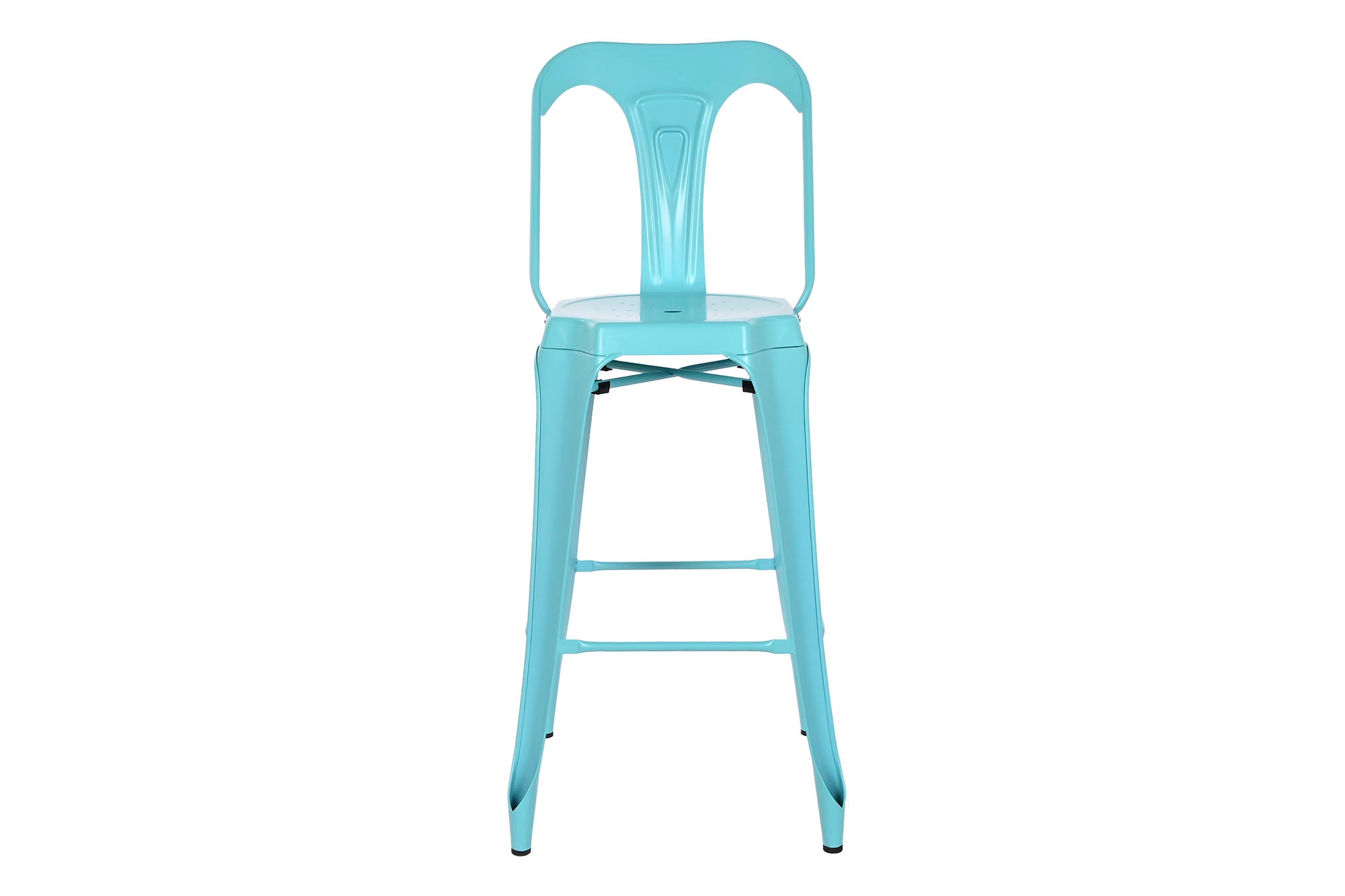 Metal Stool 44X48X113 Navy Blue Backrest