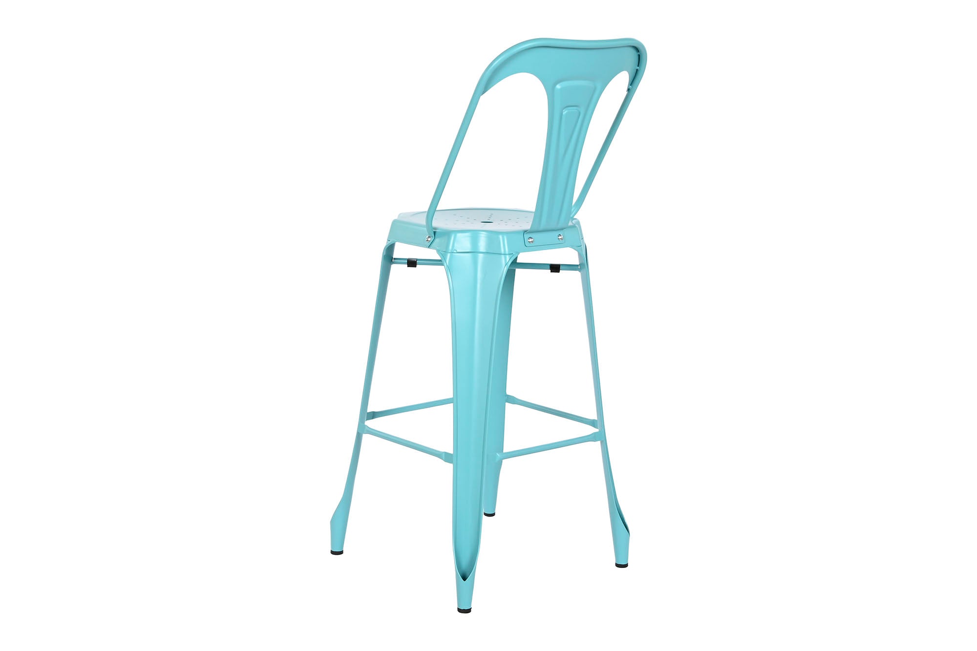 Metal Stool 44X48X113 Navy Blue Backrest