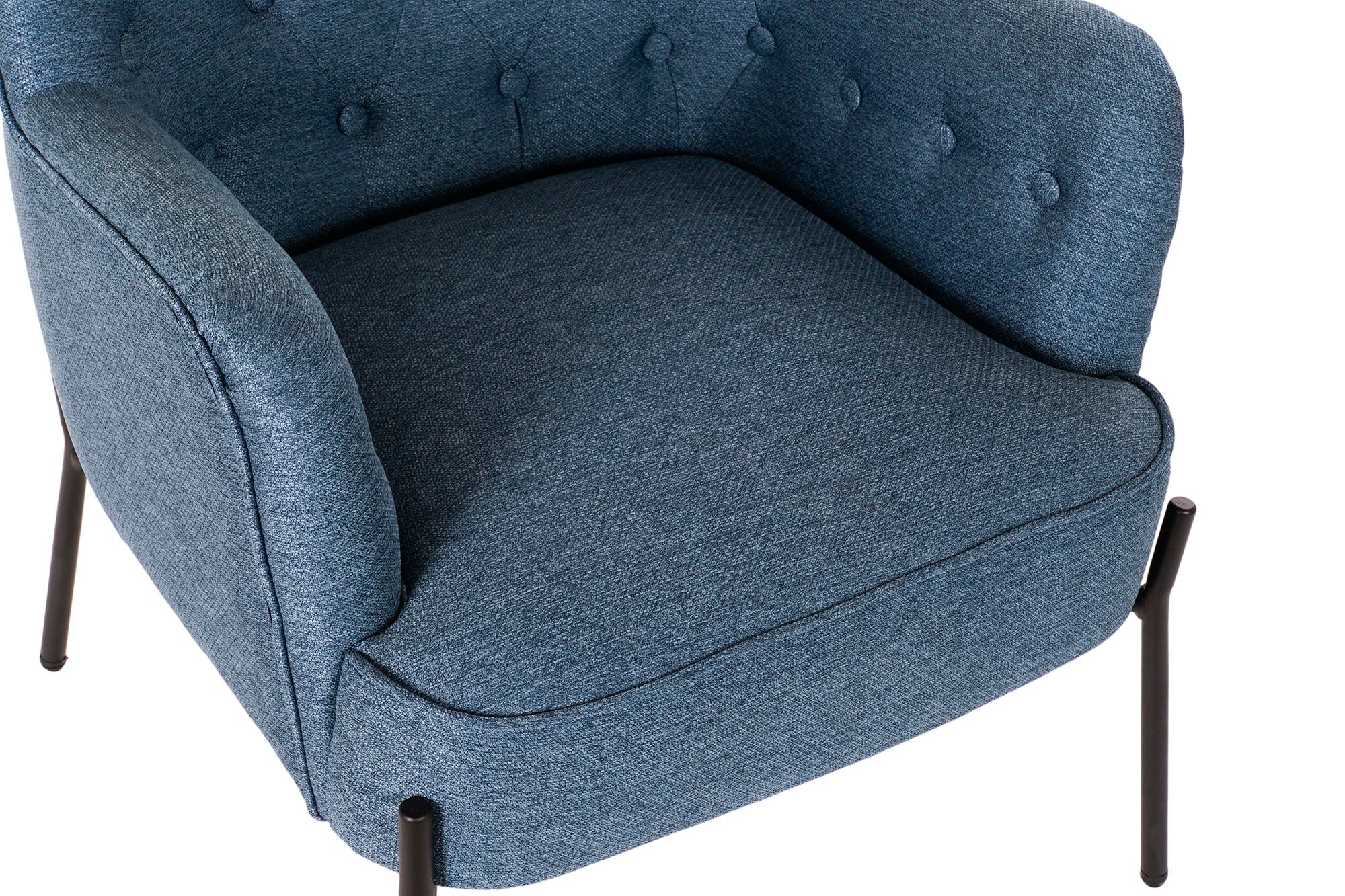 Polyester Metal Armchair 65X73X79.5 Blue