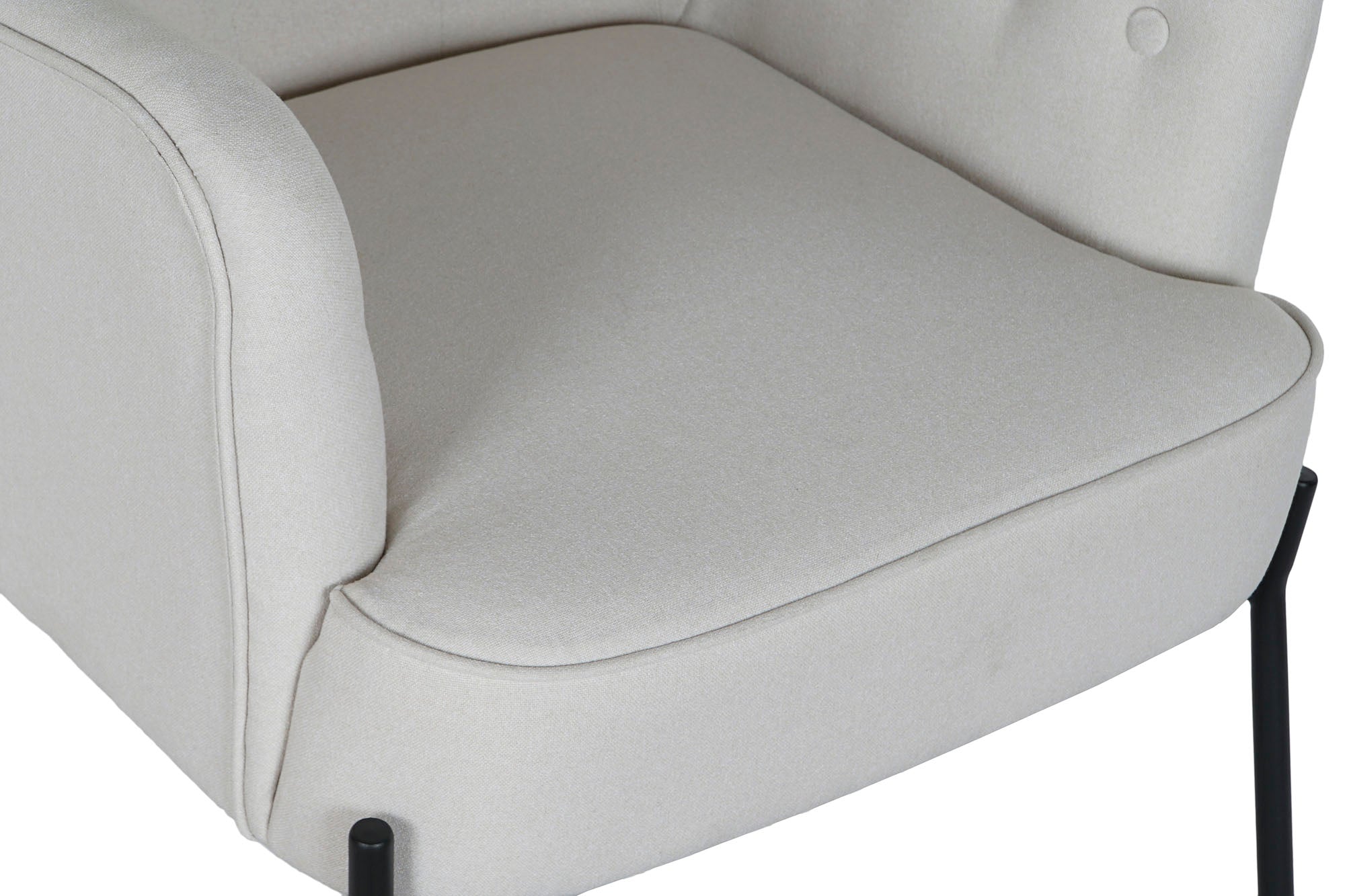 Polyester Metal Armchair 65X73X79.5 Beige