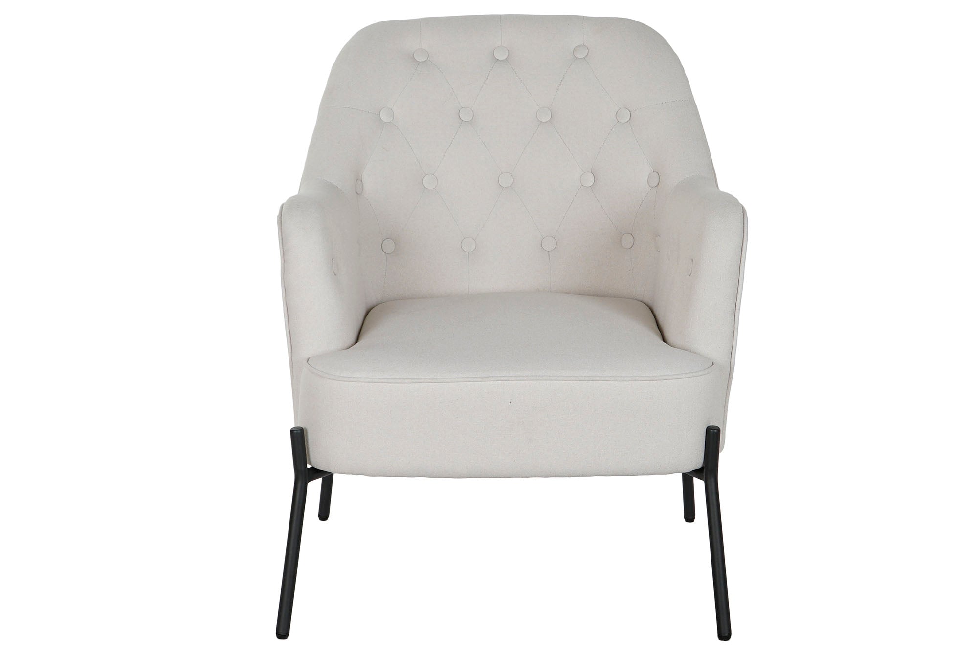 Polyester Metal Armchair 65X73X79.5 Beige