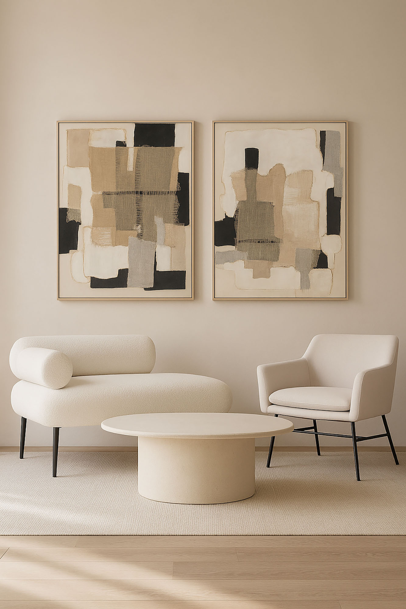 Sillon Poliester Metal 66X62X75 Greige