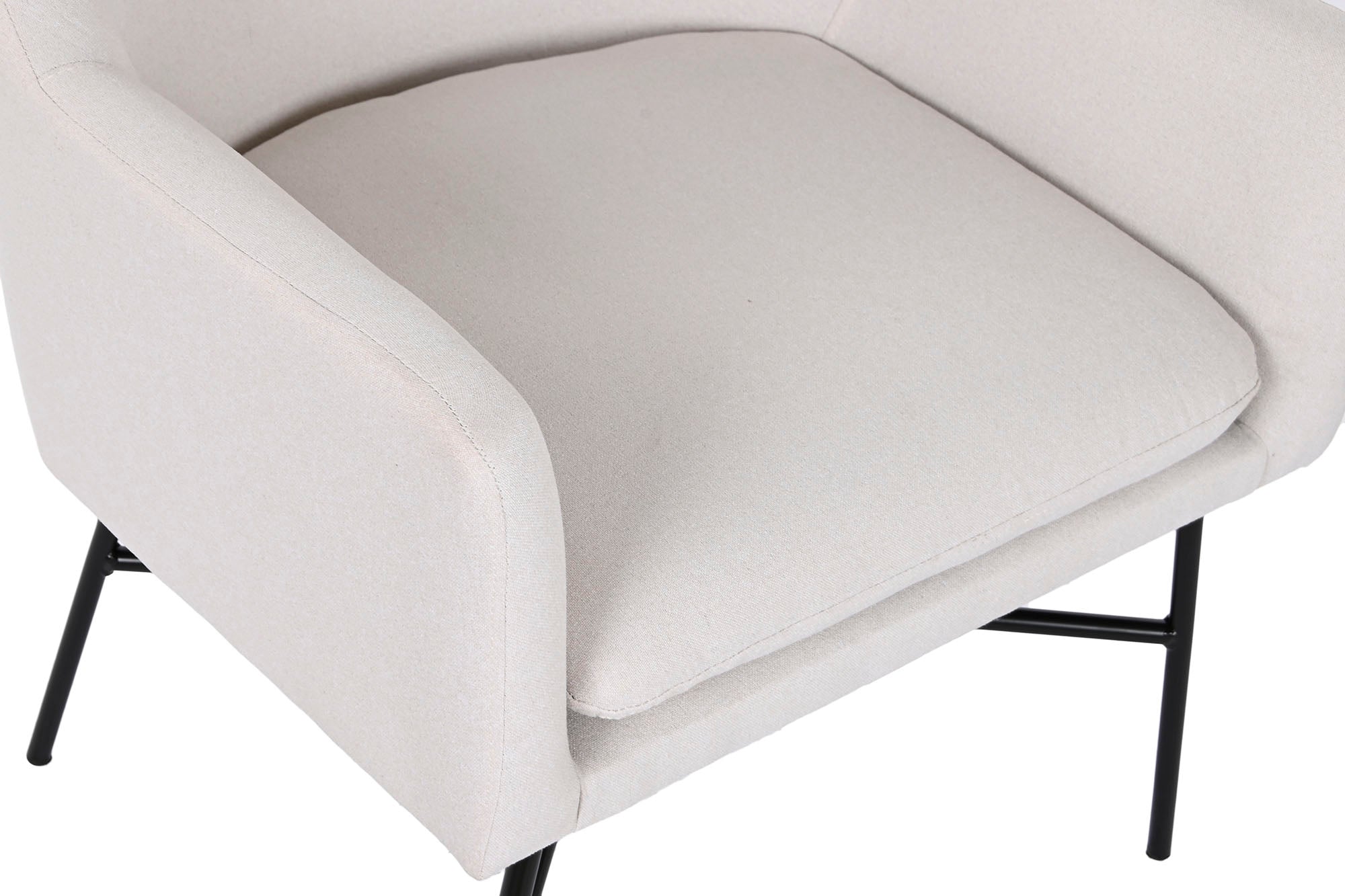 Sillon Poliester Metal 66X62X75 Greige