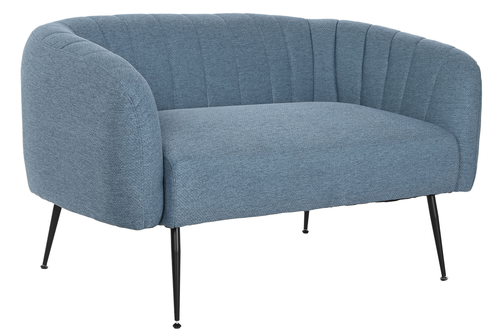 Polyester Metal Sofa 129X75X73 Blue