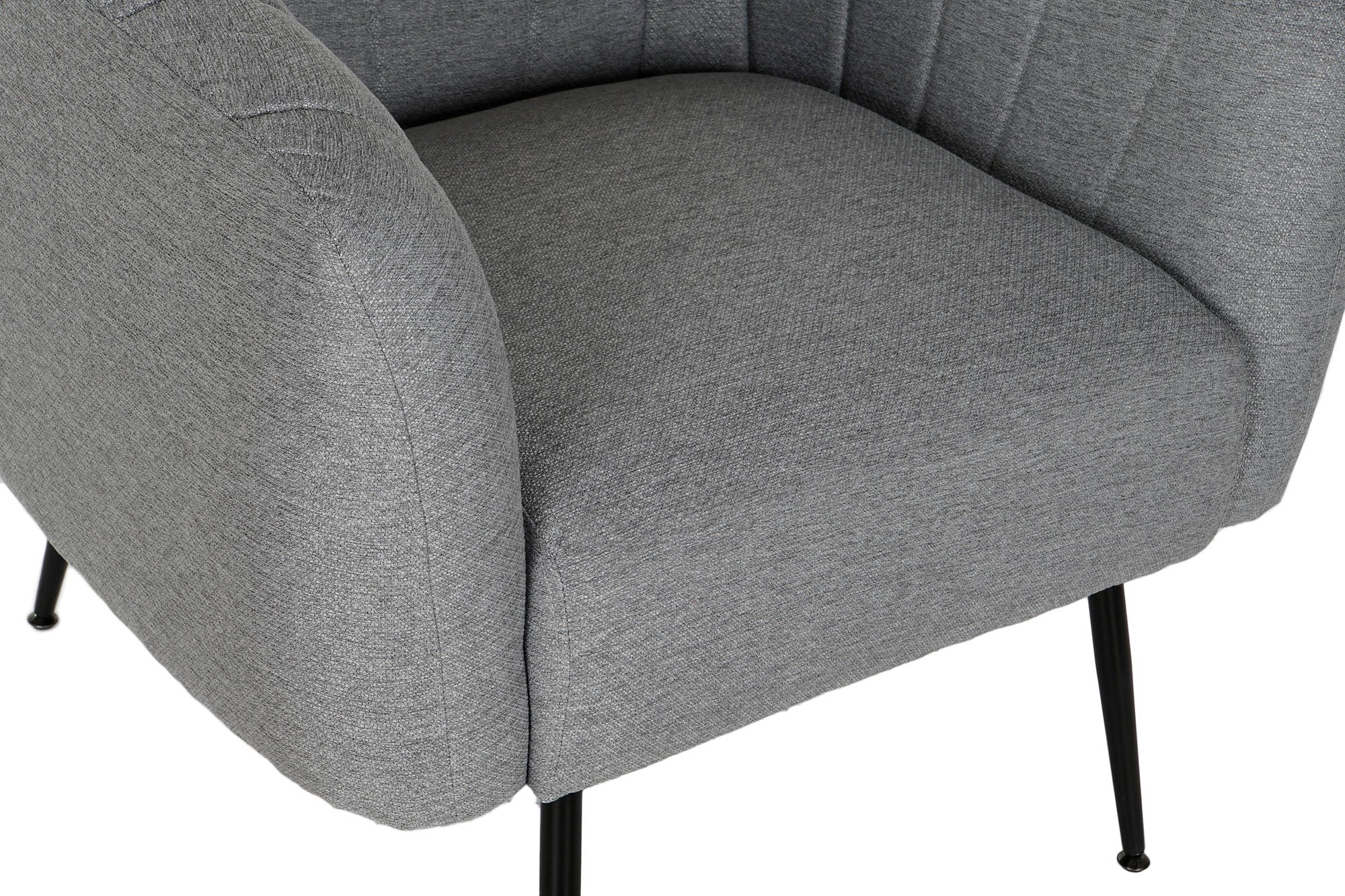 Polyester Metal Armchair 81X75X73 Gray