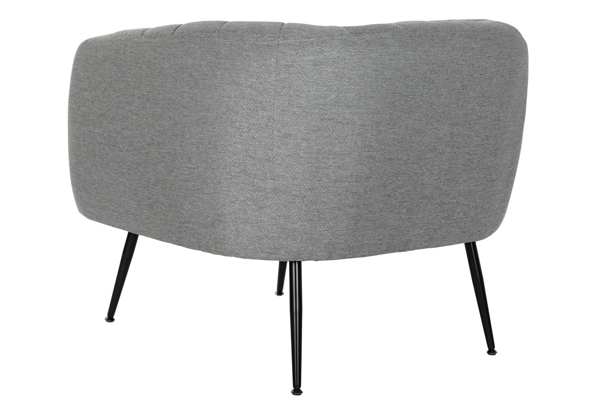 Poltrona de metal poliéster 81x75x73 cinza