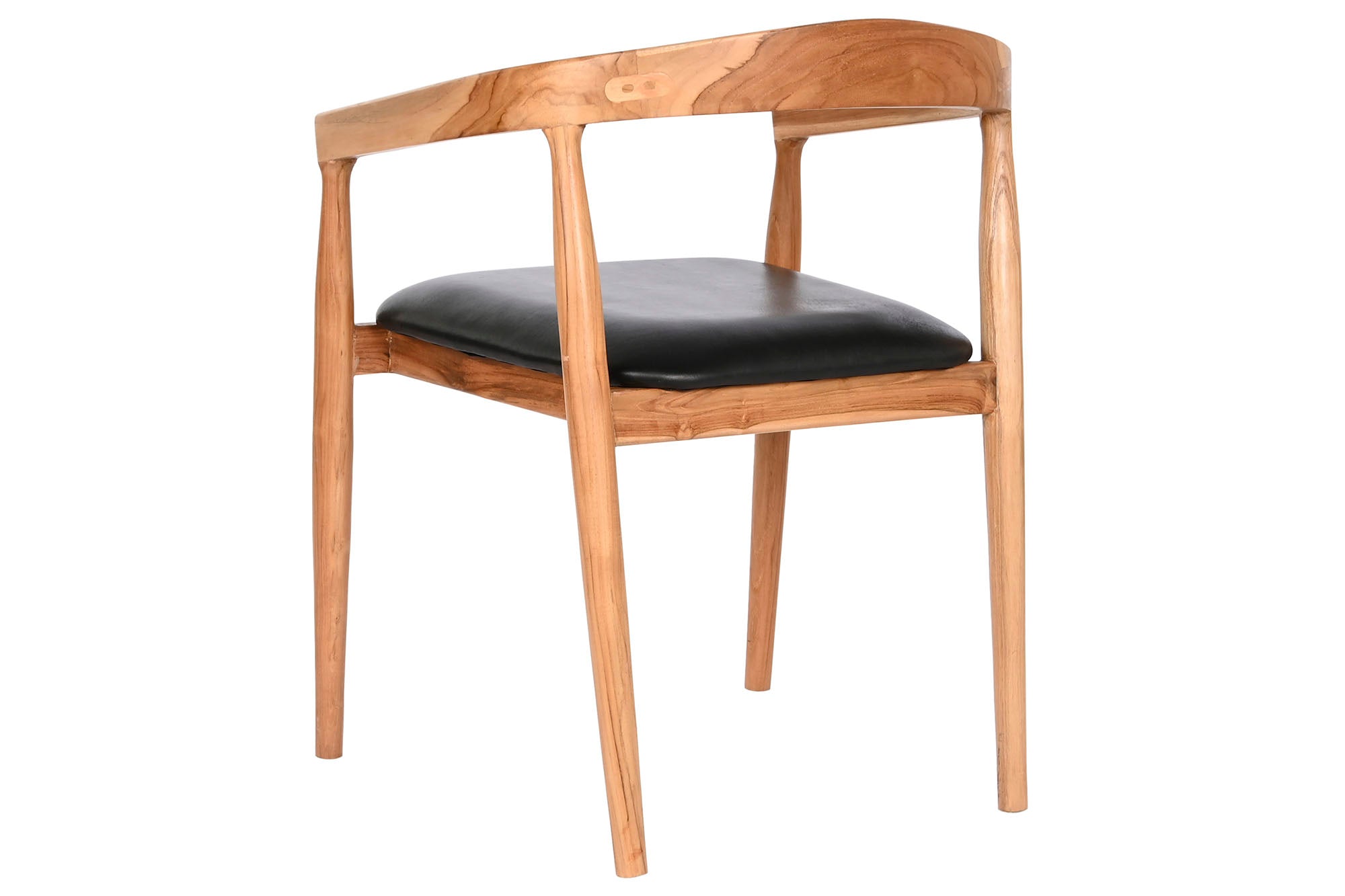 Silla Teca Piel 58X60X75 Negro