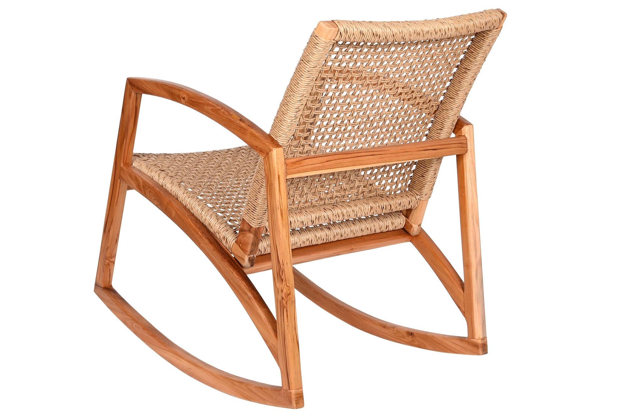 Mecedora Teca Ratan 62X84X85 Natural