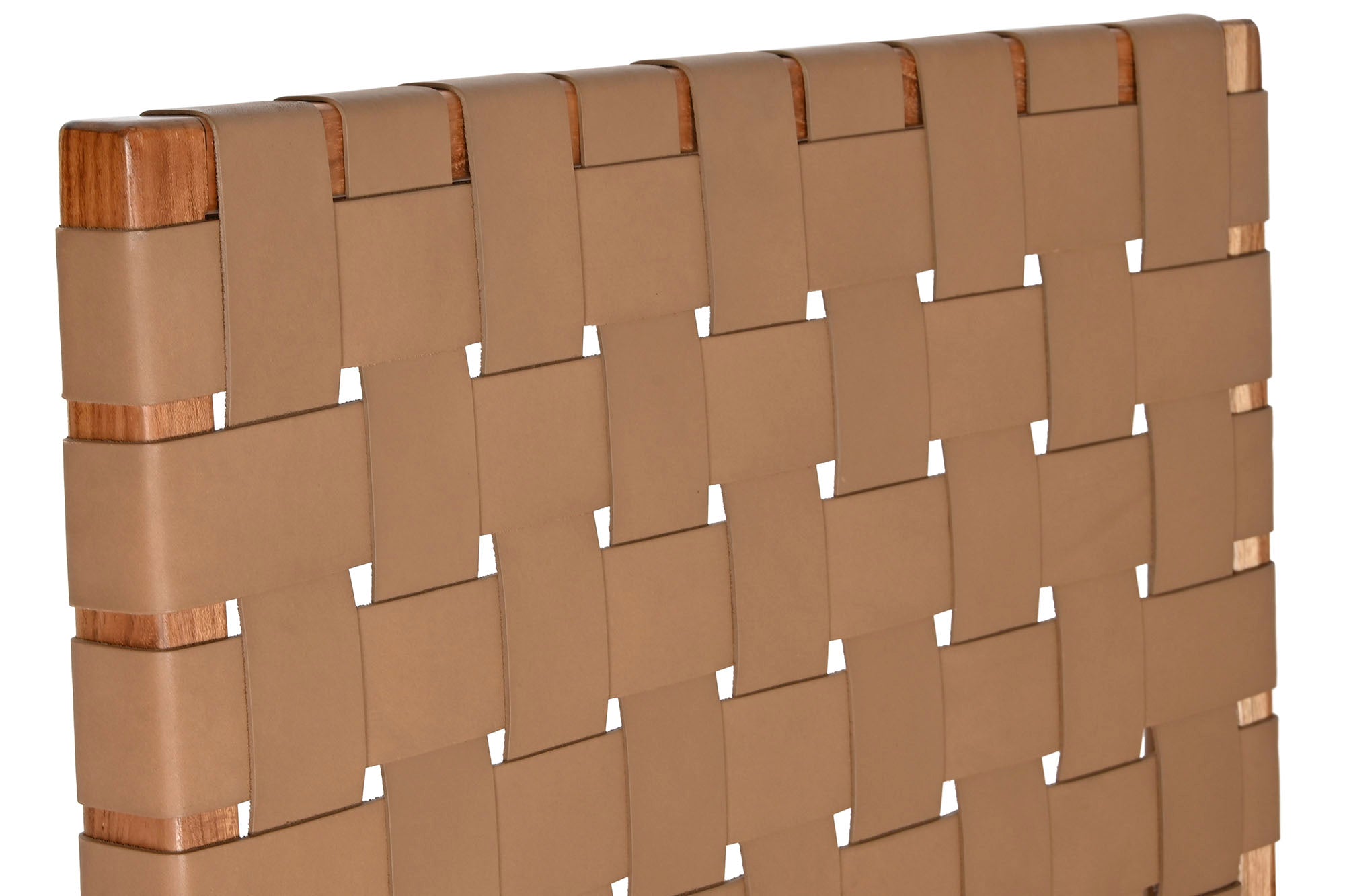 Teak Leather Armchair 74X78X75 Beige