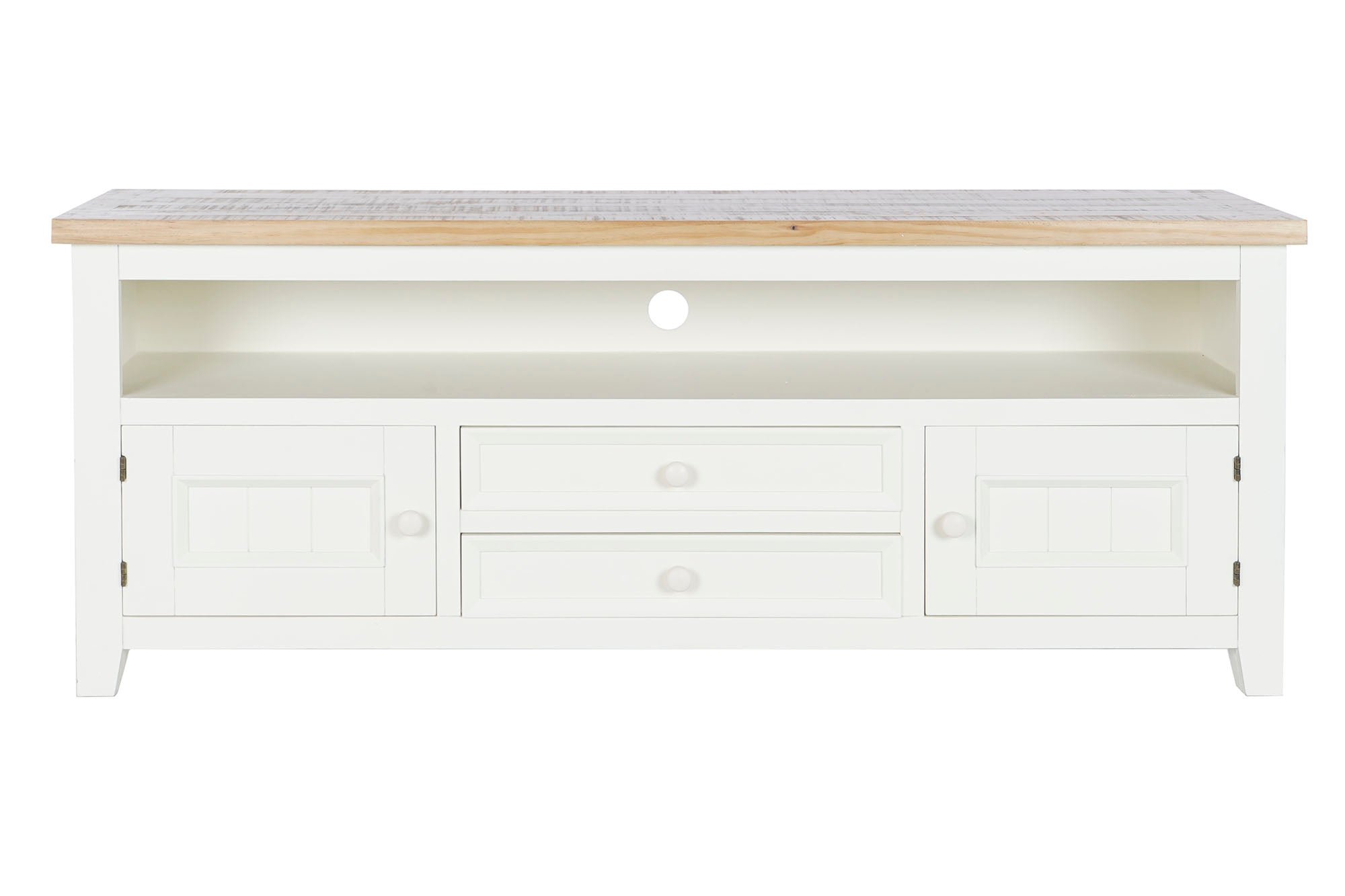Mueble Tv Paulownia 134,5X35X53,5 2Caj, Beige