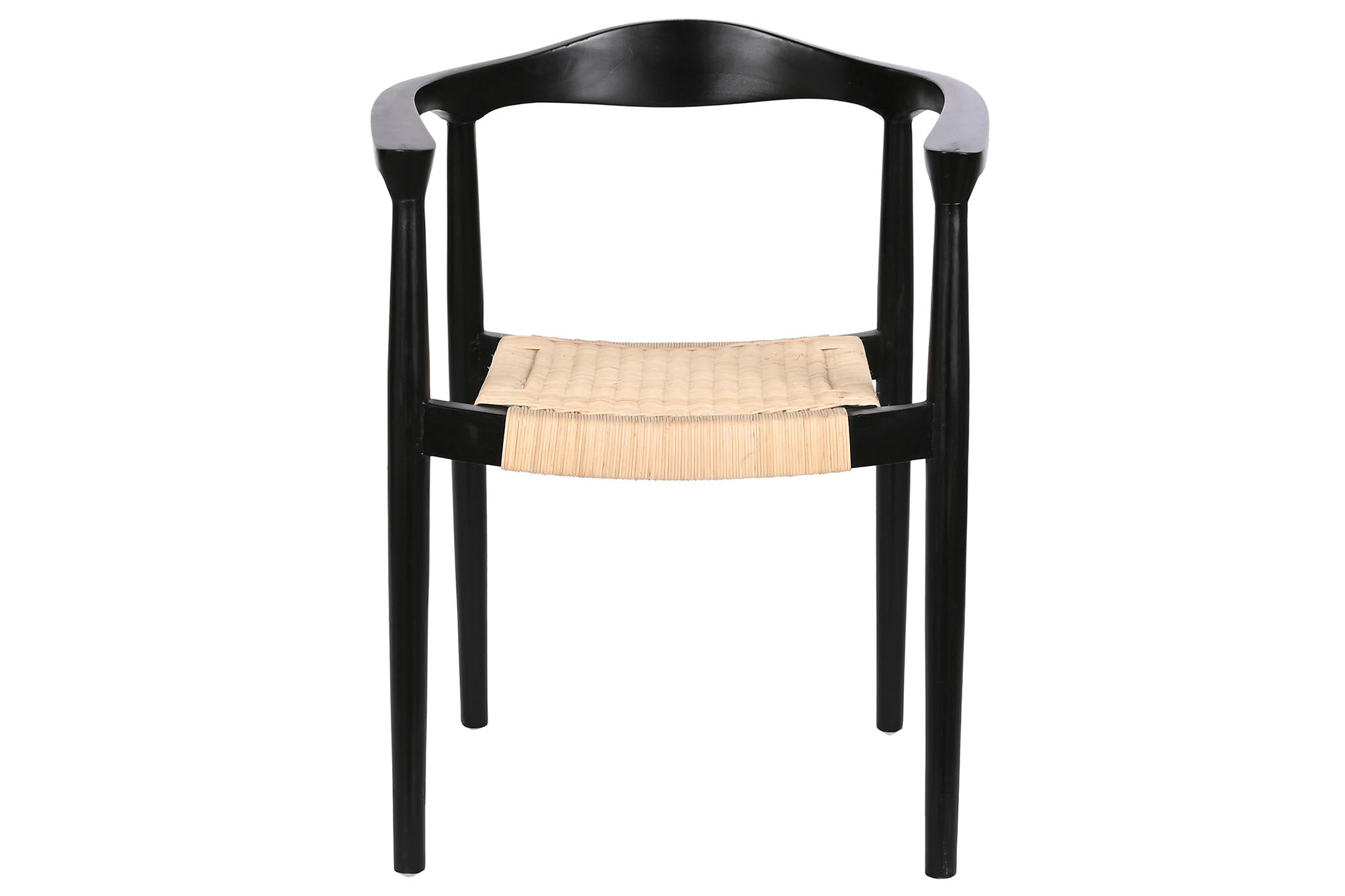Teak Rattan Chair 59X55X81 Black