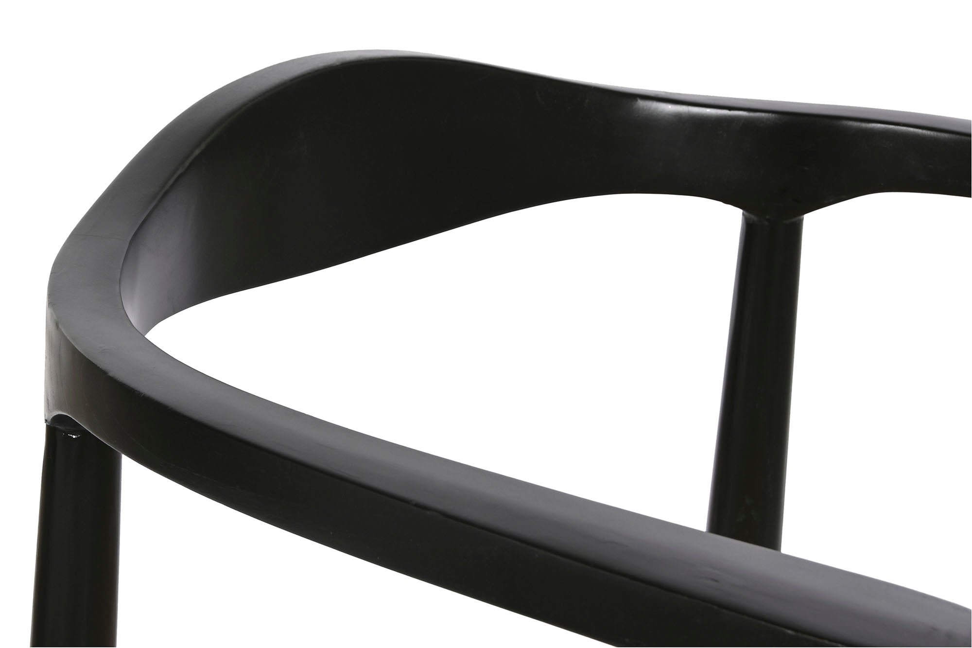 Teak Rattan Chair 59X55X81 Black