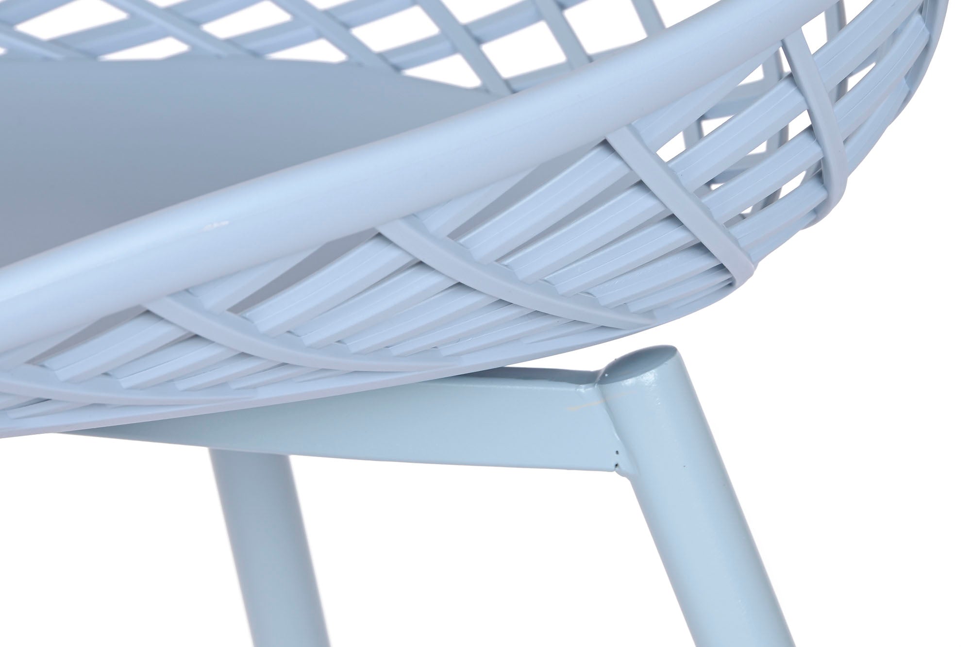 Pp Metal Chair 48.5X55X83.5 Light Blue