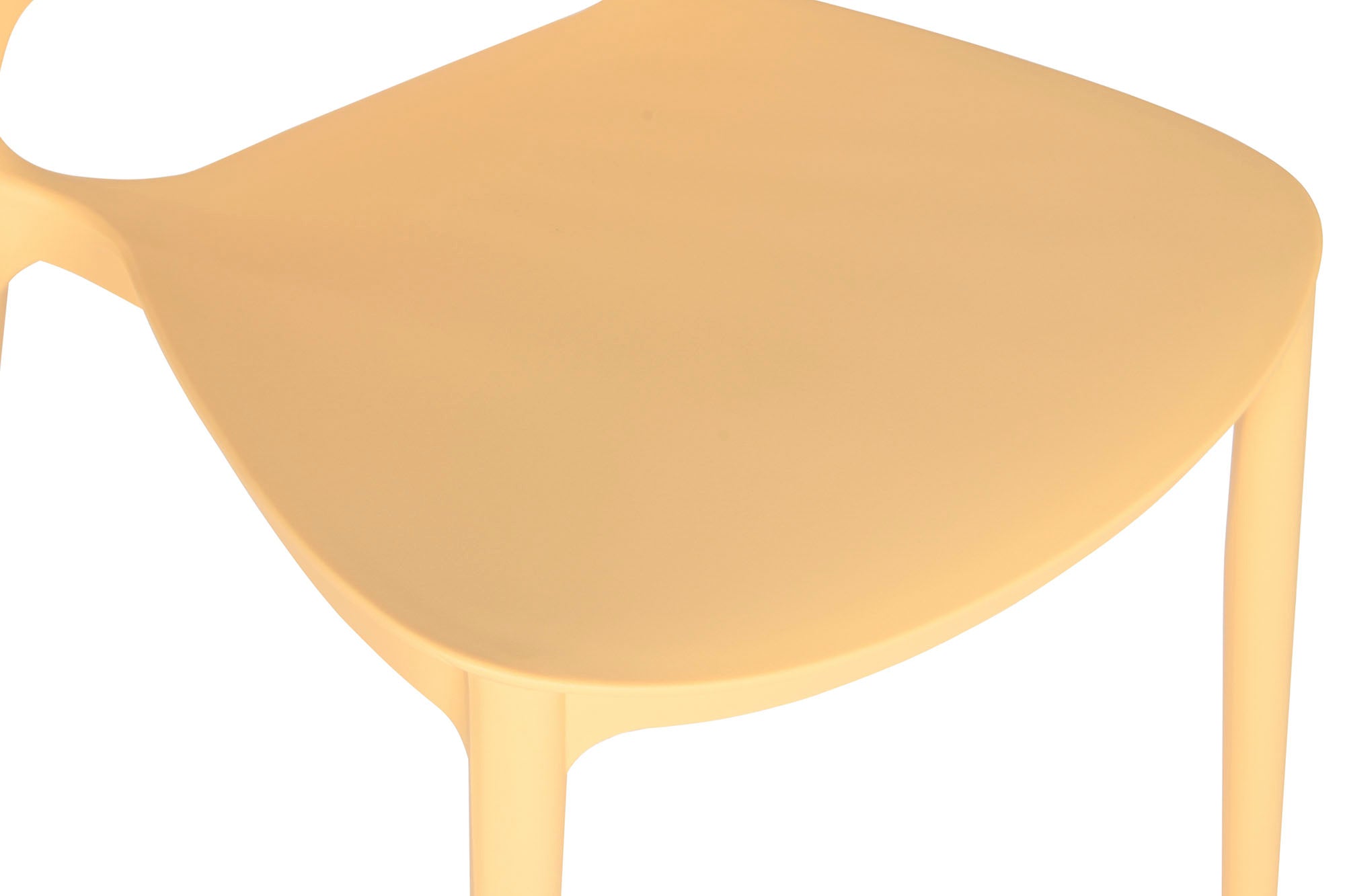 PP Chair 44.5X55.5X81 UV Treatment Yellow