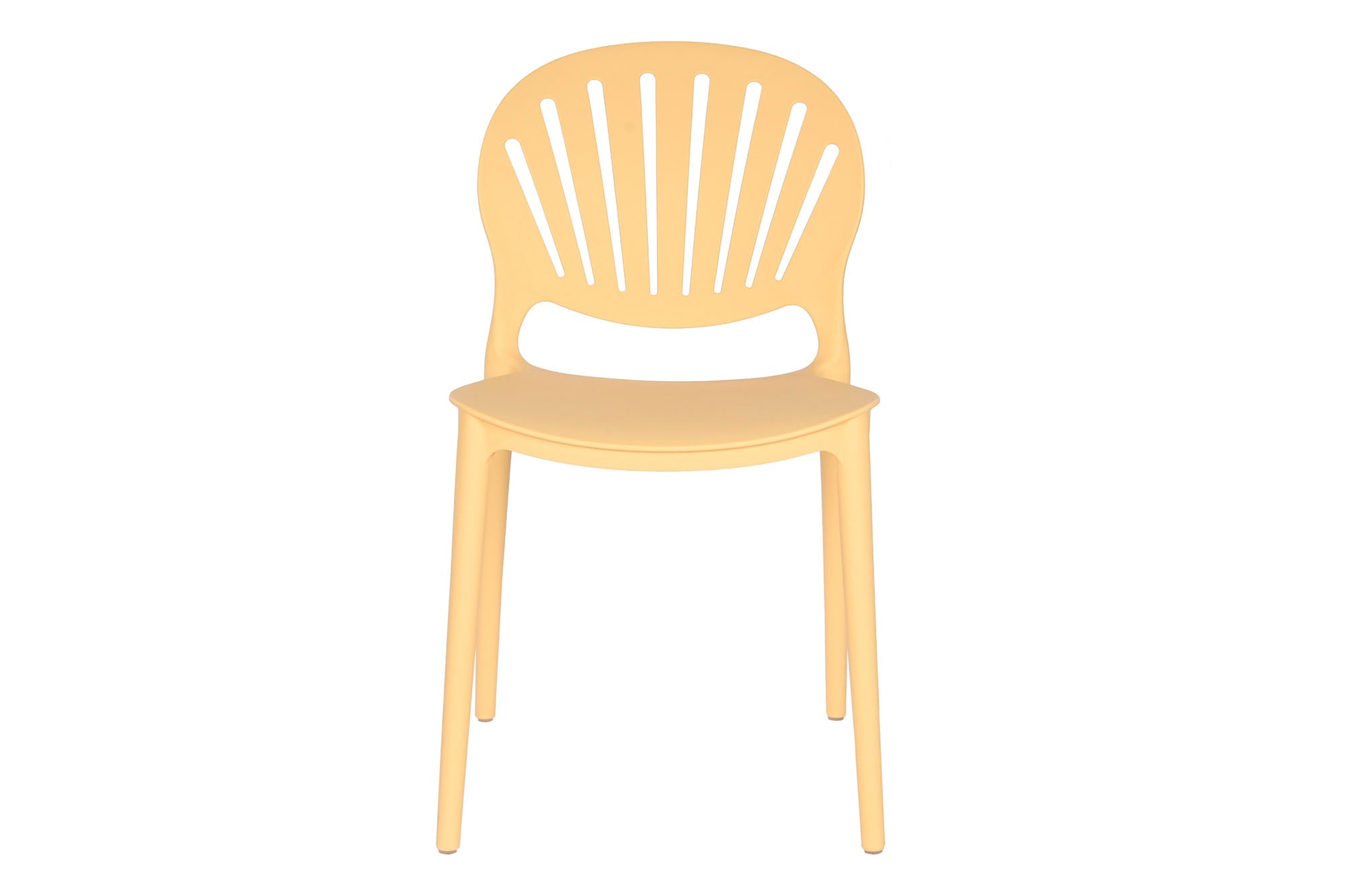 PP Chair 44.5X55.5X81 UV Treatment Yellow