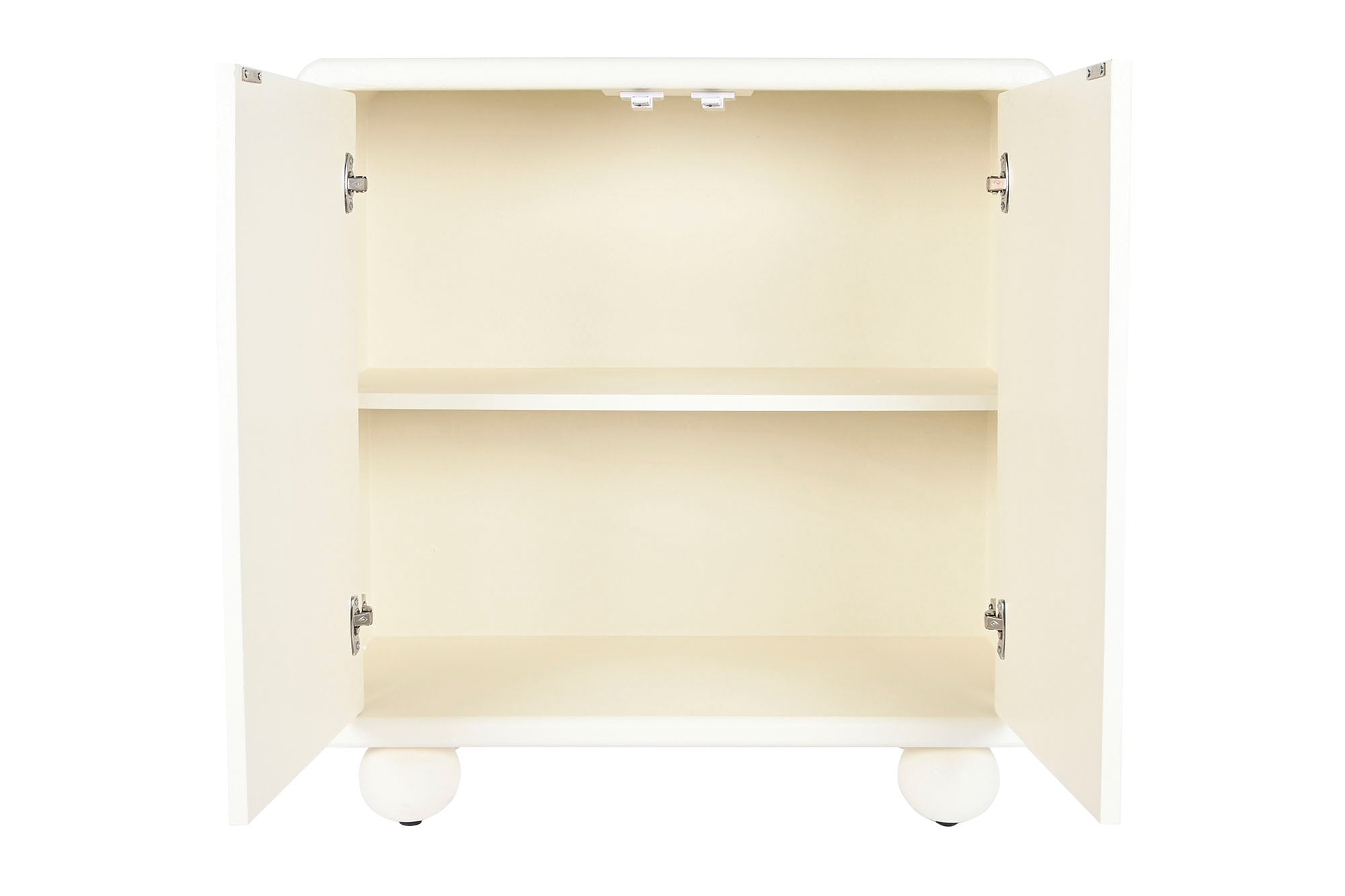 Comoda Mdf 80X37X86 2 Puerta 3D Blanco