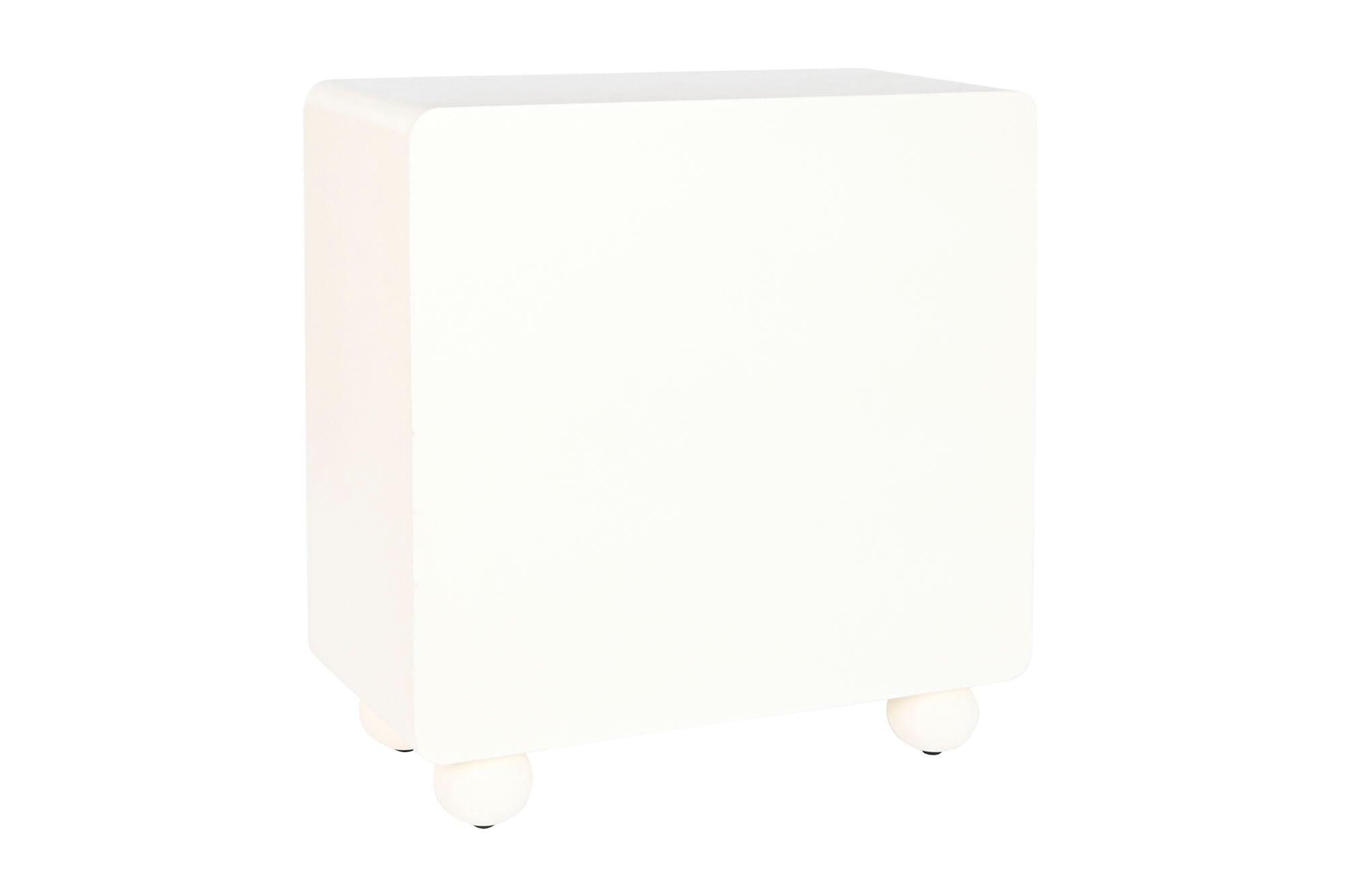 Comoda Mdf 80X37X86 2 Puerta 3D Blanco