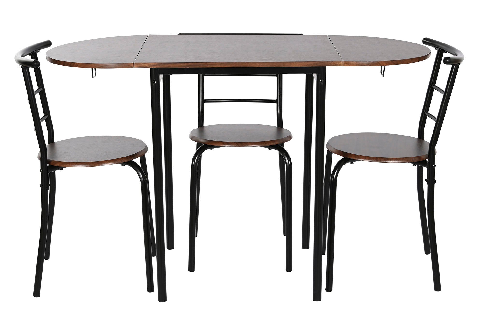 Conjunto de Mesa 5 Mdf Metal 121X55X78 Preto