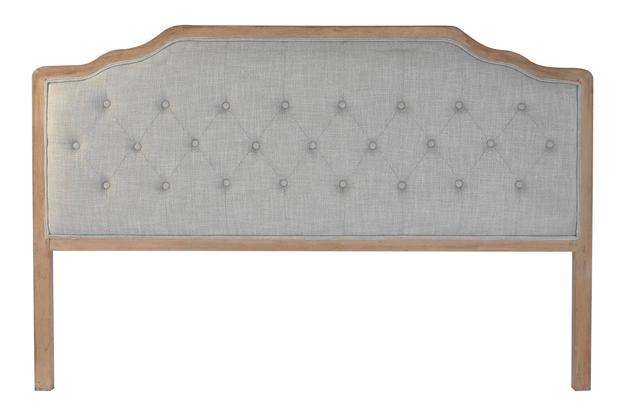 Cabecero Cama Lino Rubberwood 160X10X120 Gris