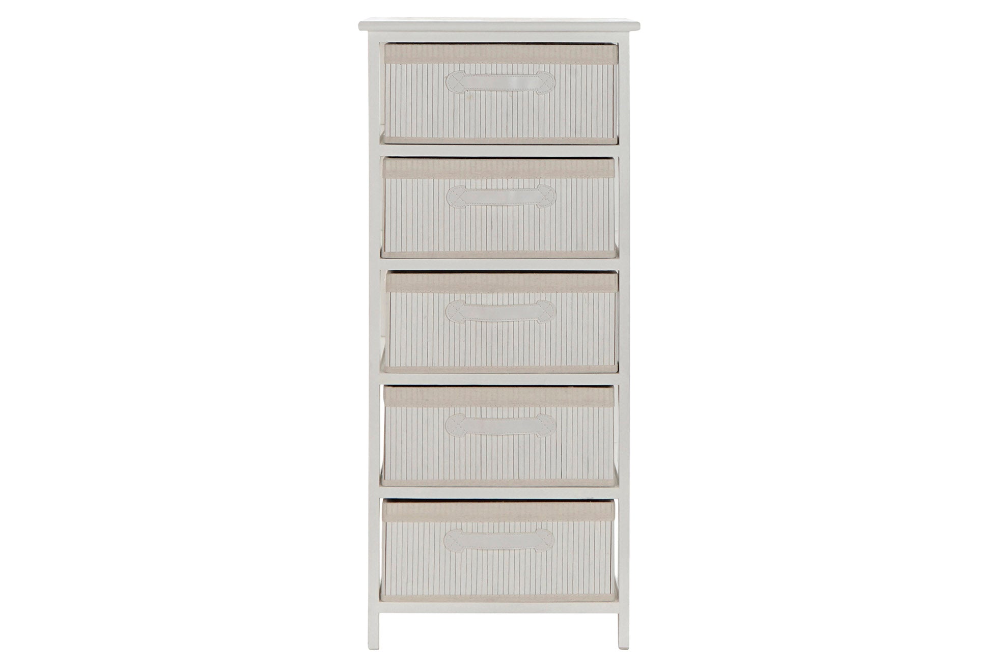 Cajonera Bambu Paulownia 42X32X98 Blanco
