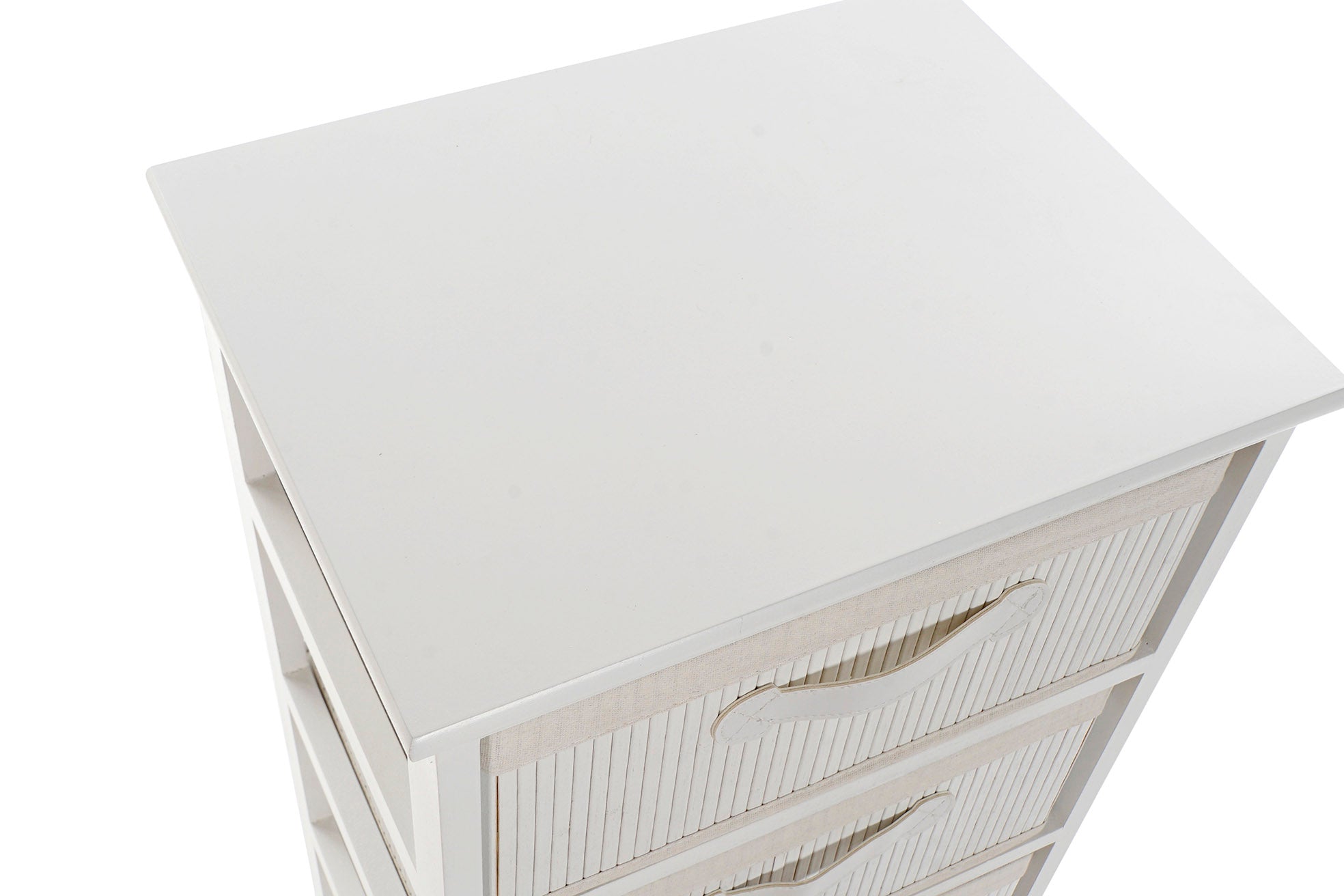Cajonera Bambu Paulownia 42X32X81 Blanco