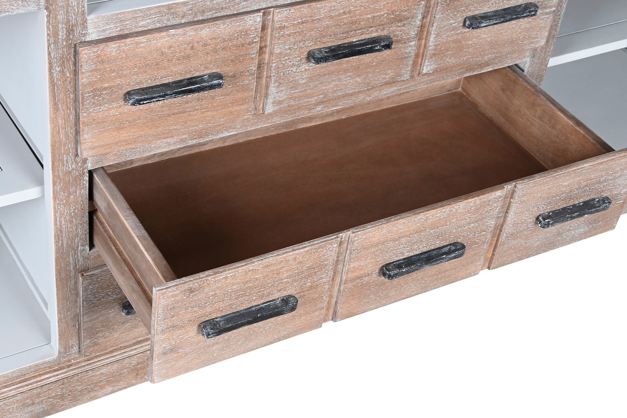 Estanteria Mango 220X45X230 Abierta Natural