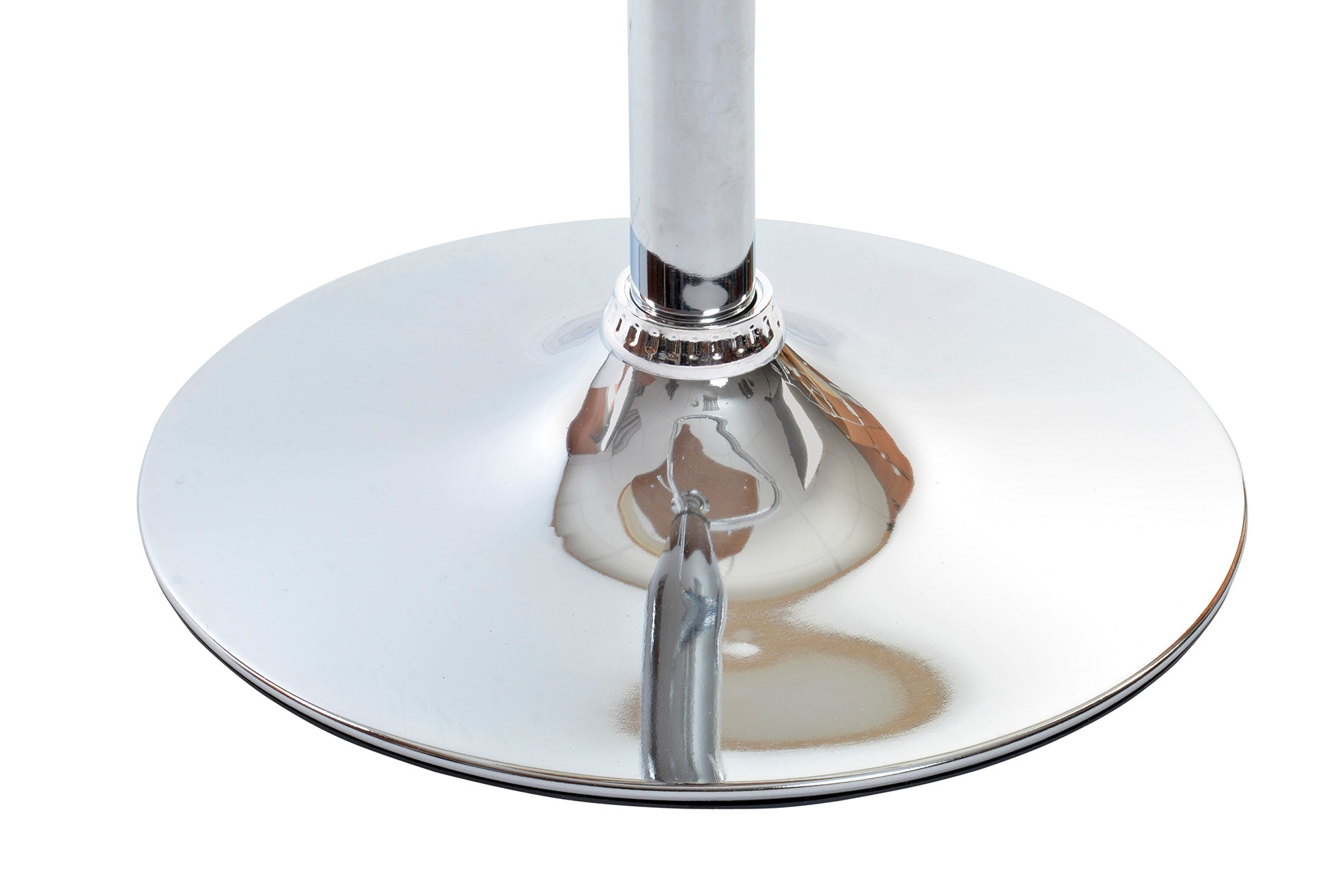 Walnut Pu Stool 54X53X101.5 Adjustable Chrome