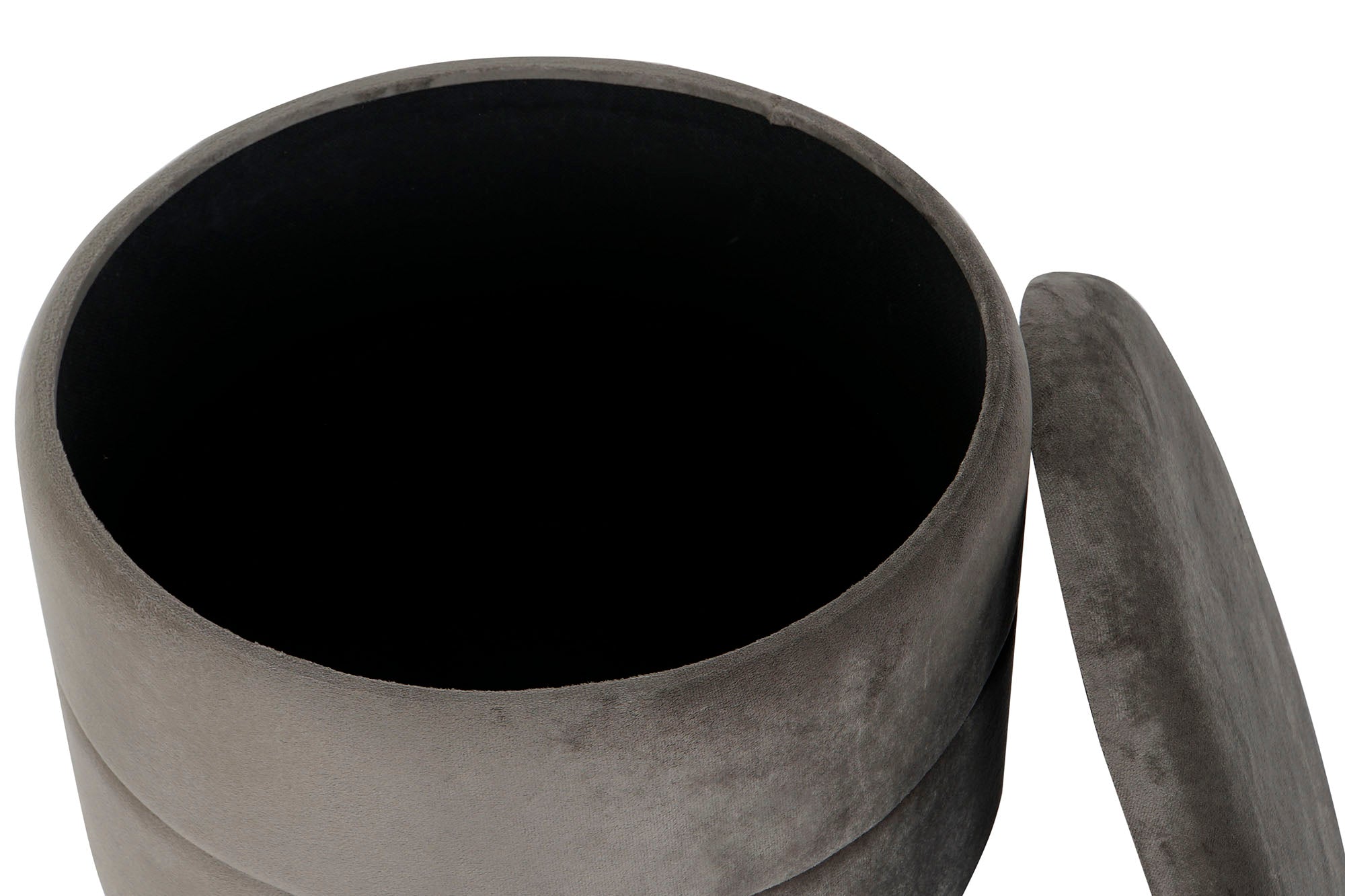 Polyester Metal Footrest 38X38X41 Velvet