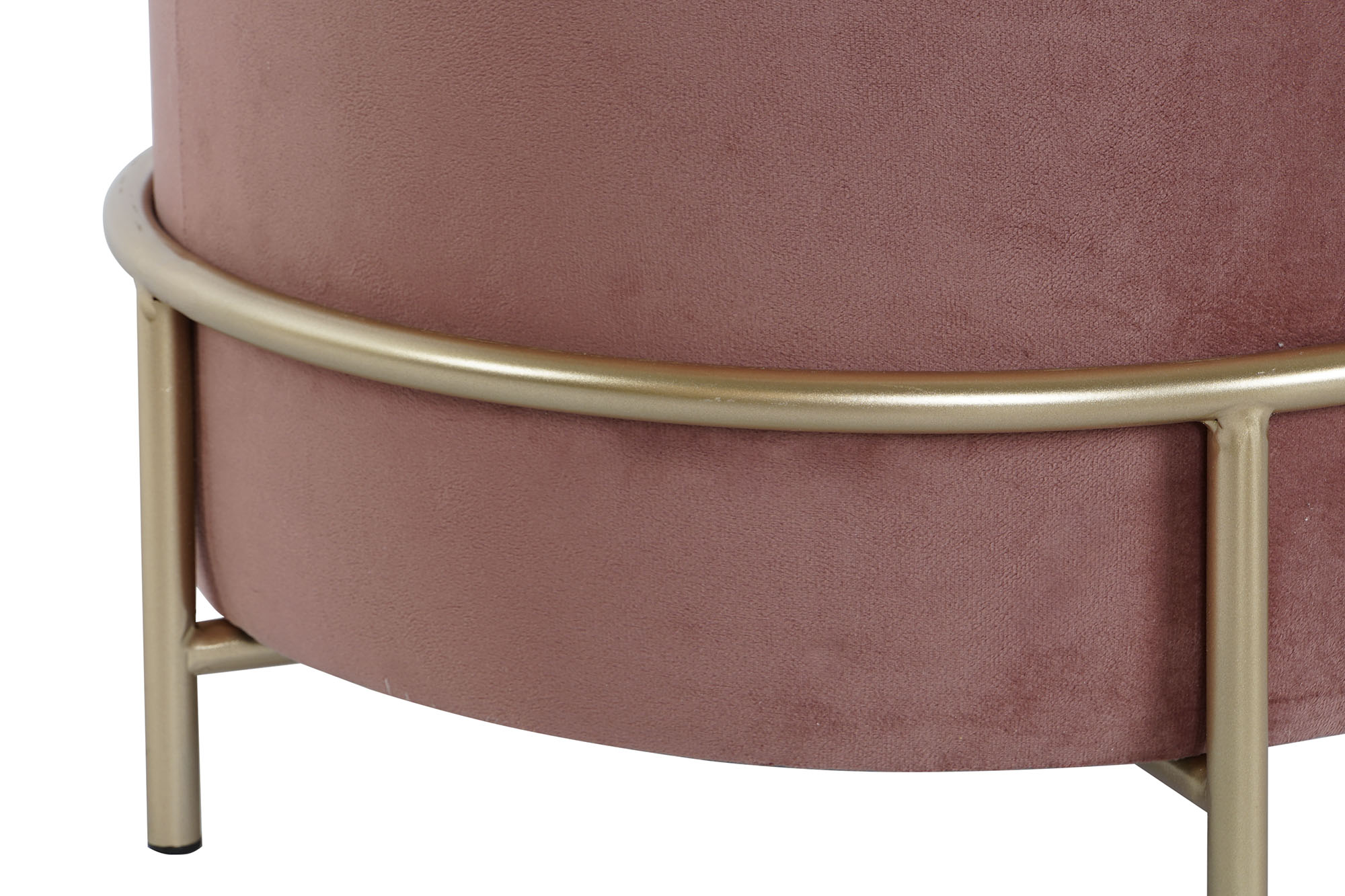 Polyester Metal Footrest 48X48X47 Velvet