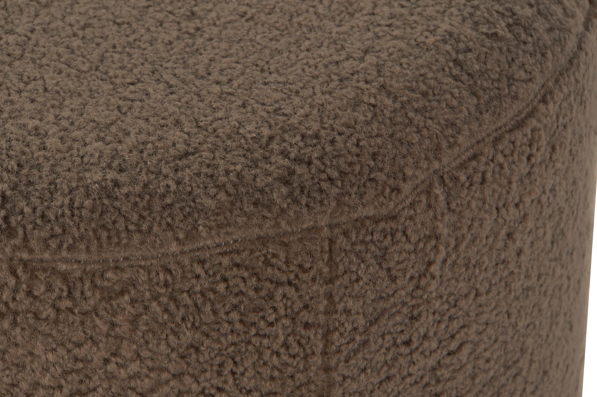 Polyester Mdf Footrest 41X41X46 Borreguito