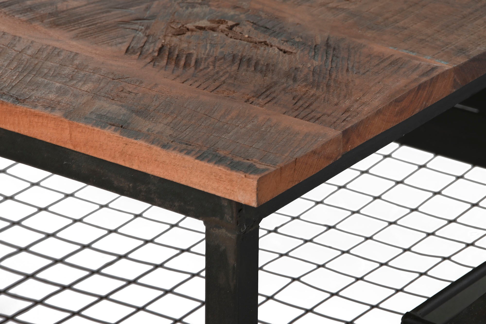 Mesa de Centro de Metal 147X48X76 Preta