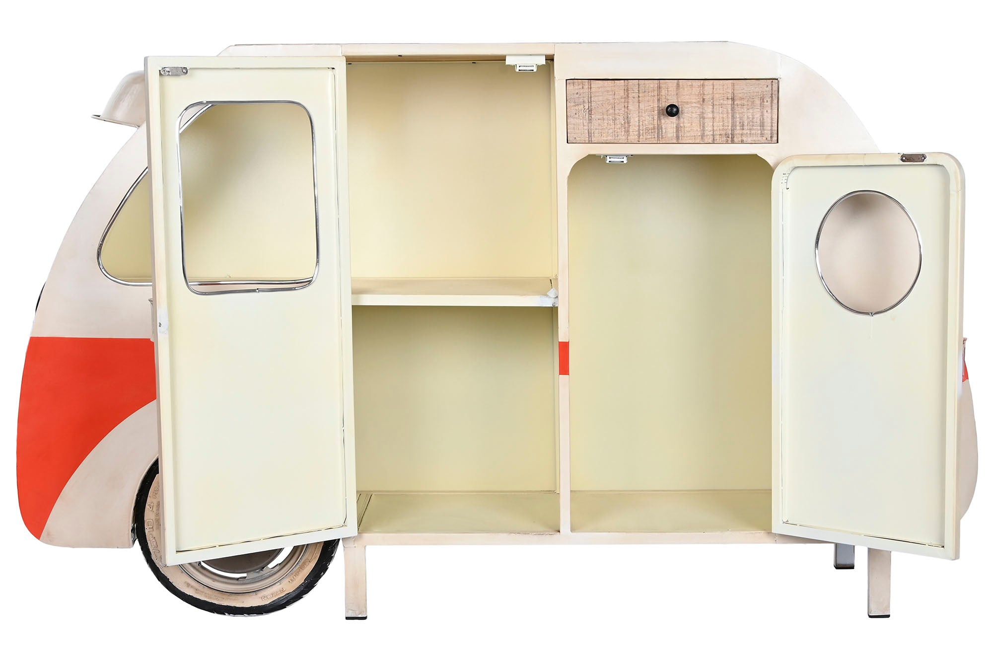 Buffet Metal 177X41X106 Caravana Blanco