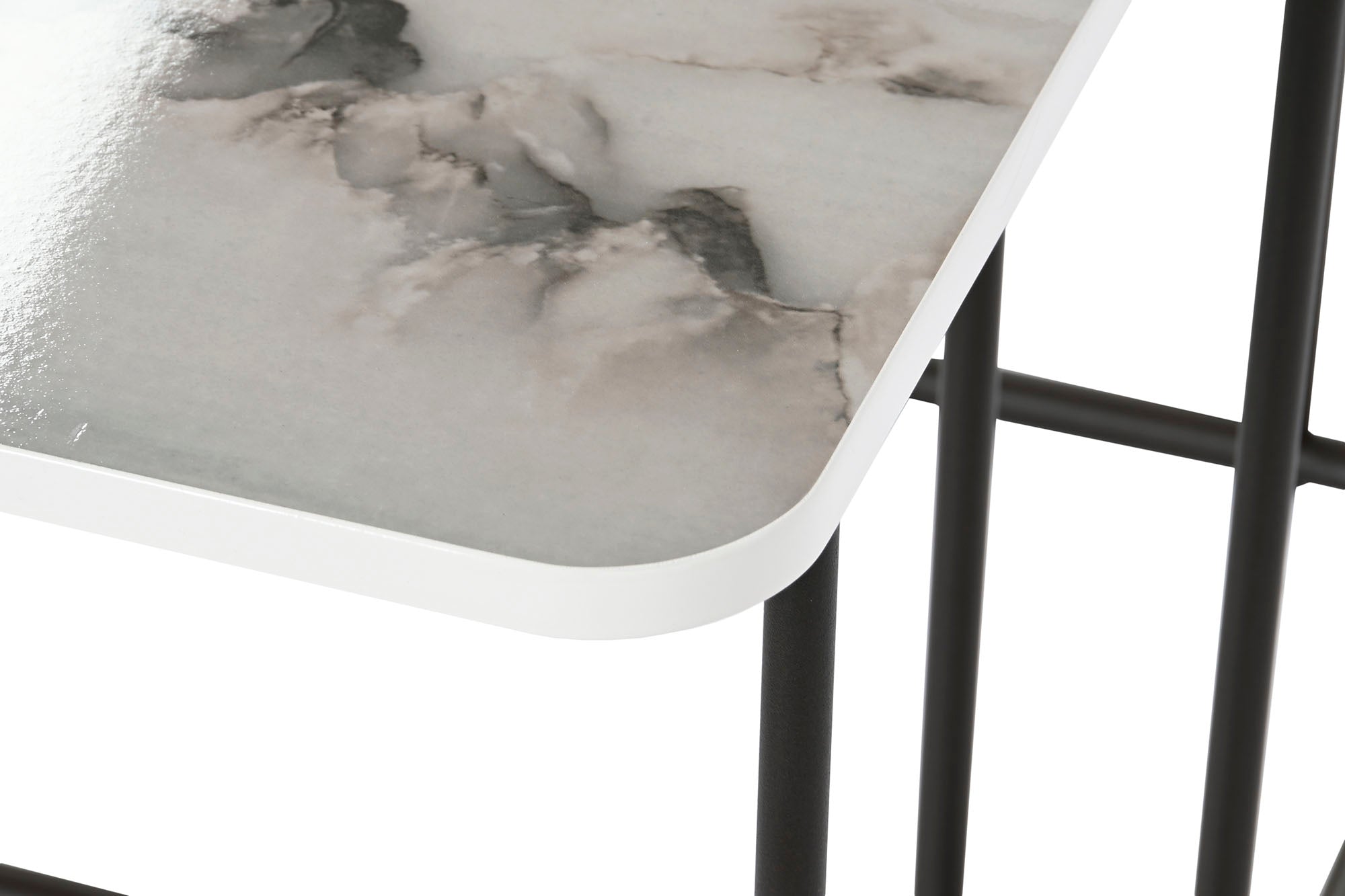 Side Table Set 2 Mdf 51X43X49 Simil Marble