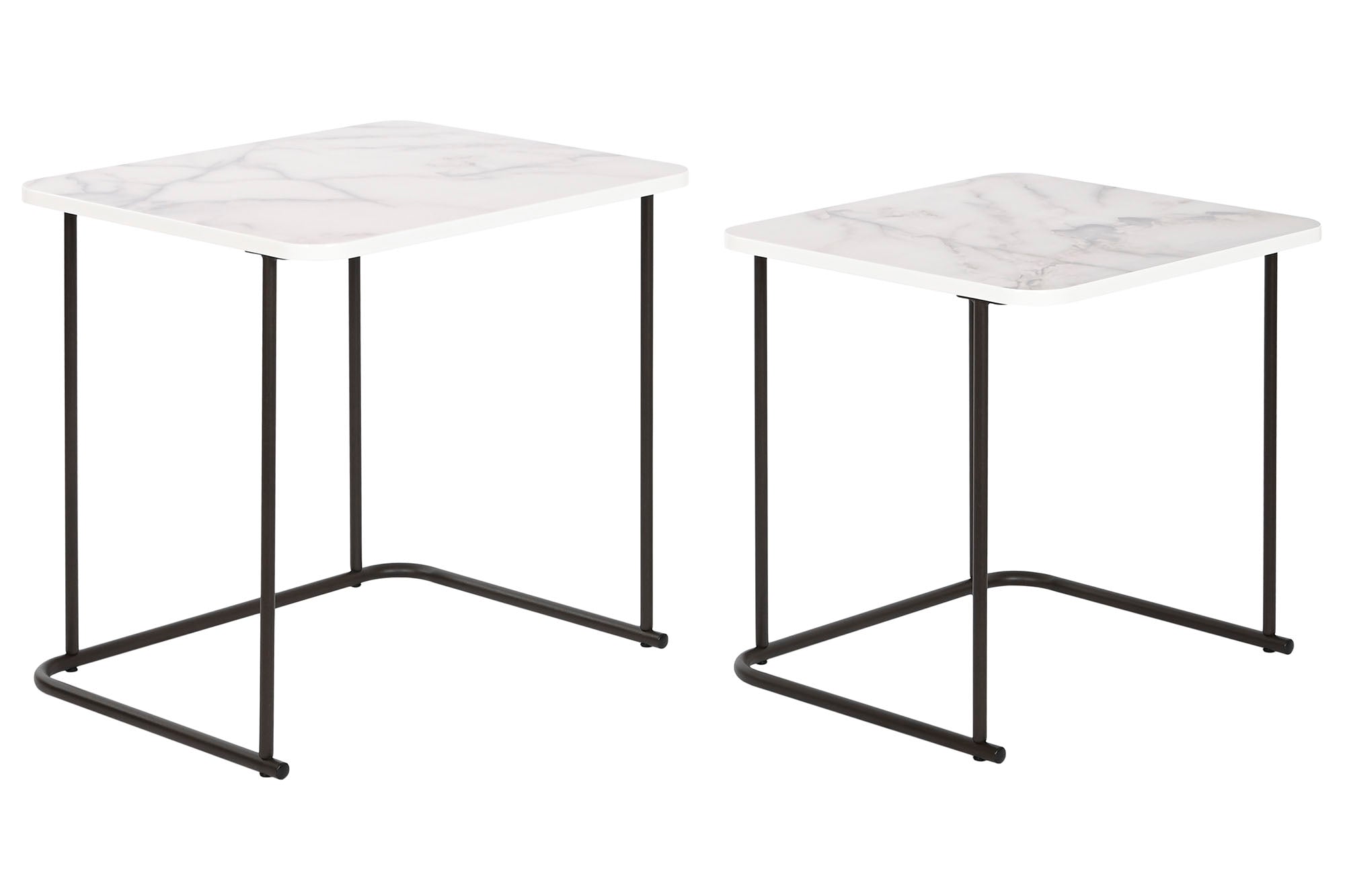 Side Table Set 2 Mdf 51X43X49 Simil Marble