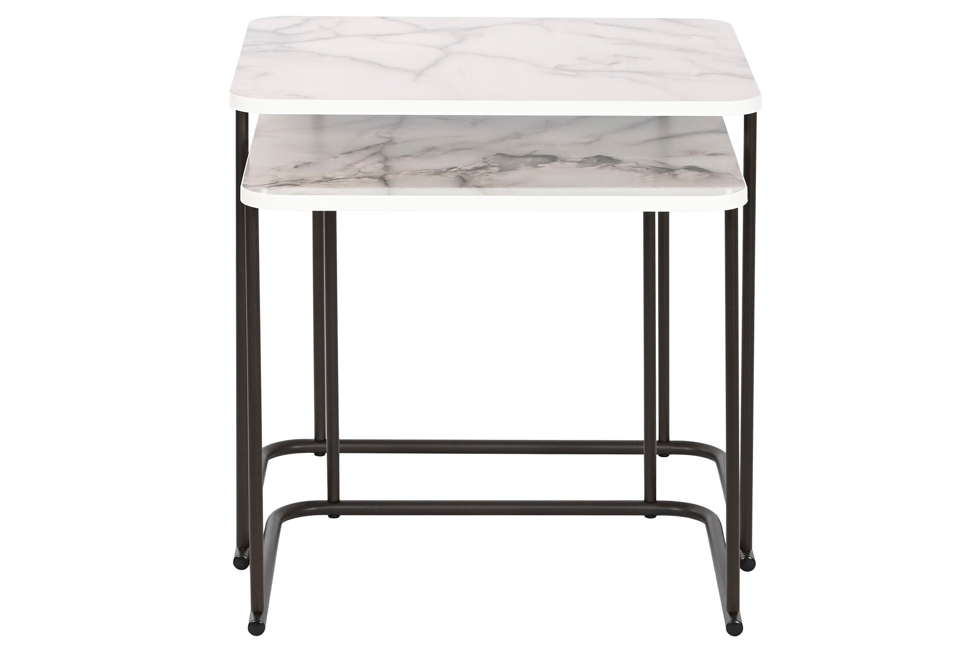 Side Table Set 2 Mdf 51X43X49 Simil Marble