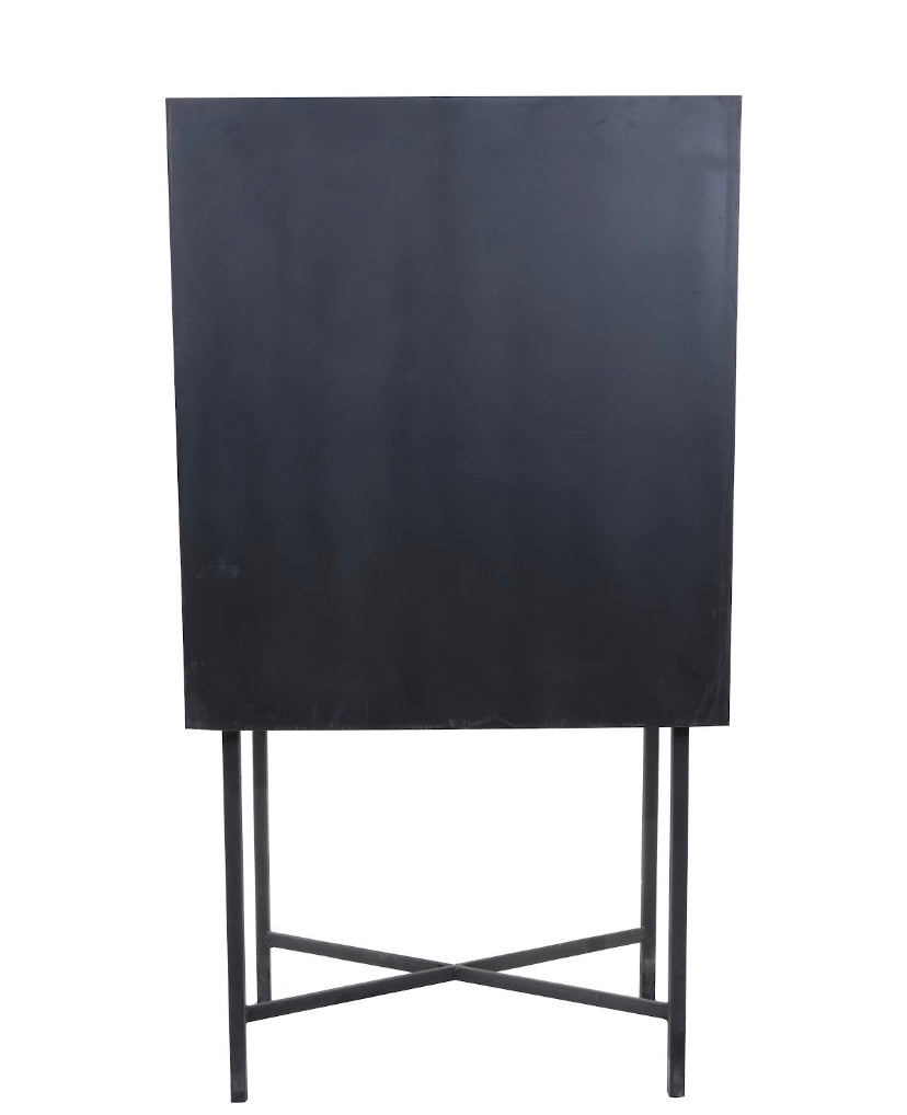 Bone Iron Bar Cabinet 80X40X153 Two-Tone Inlaid