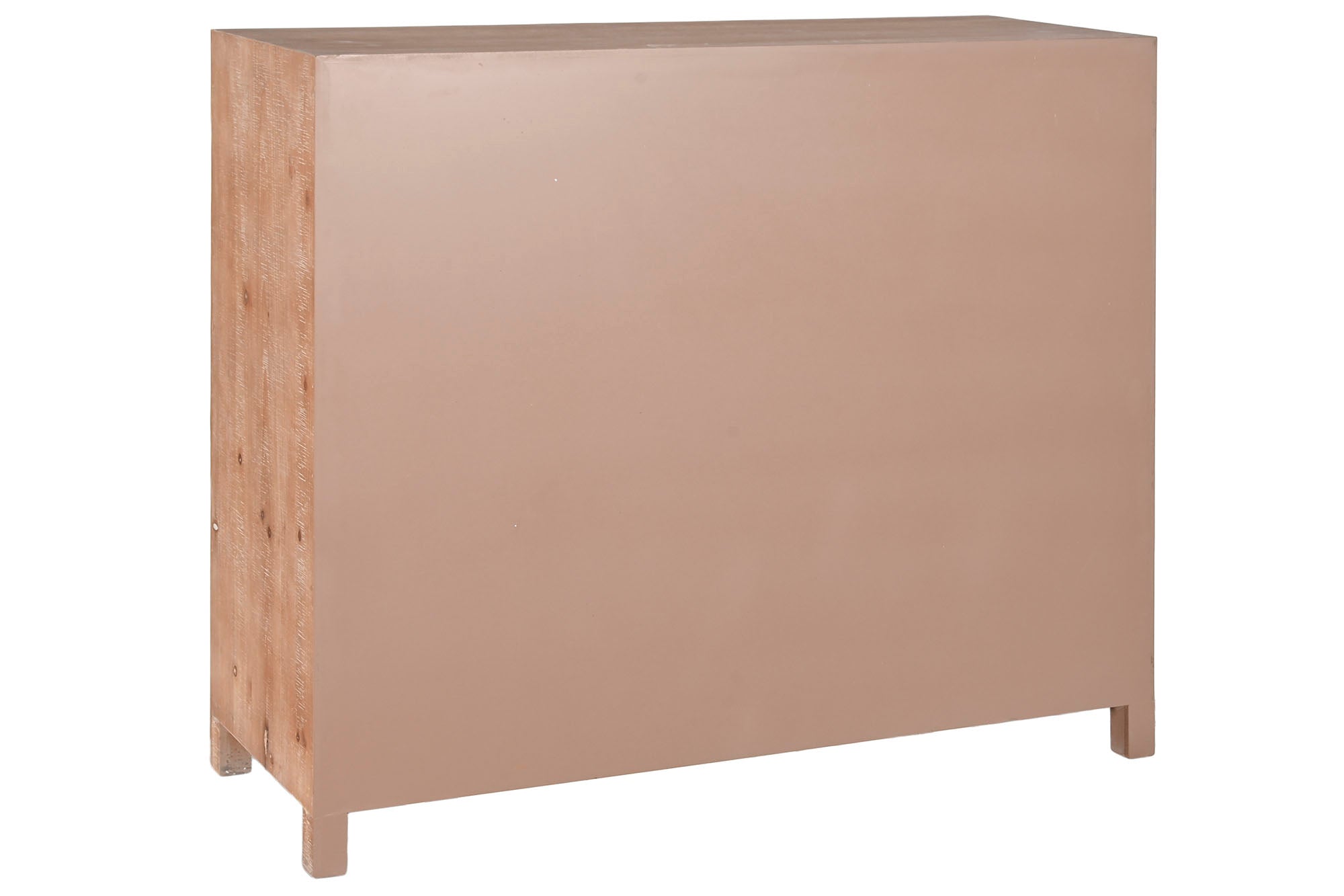 Fir Metal Chest of Drawers 110x40x92.5 16 Boxes, Natural