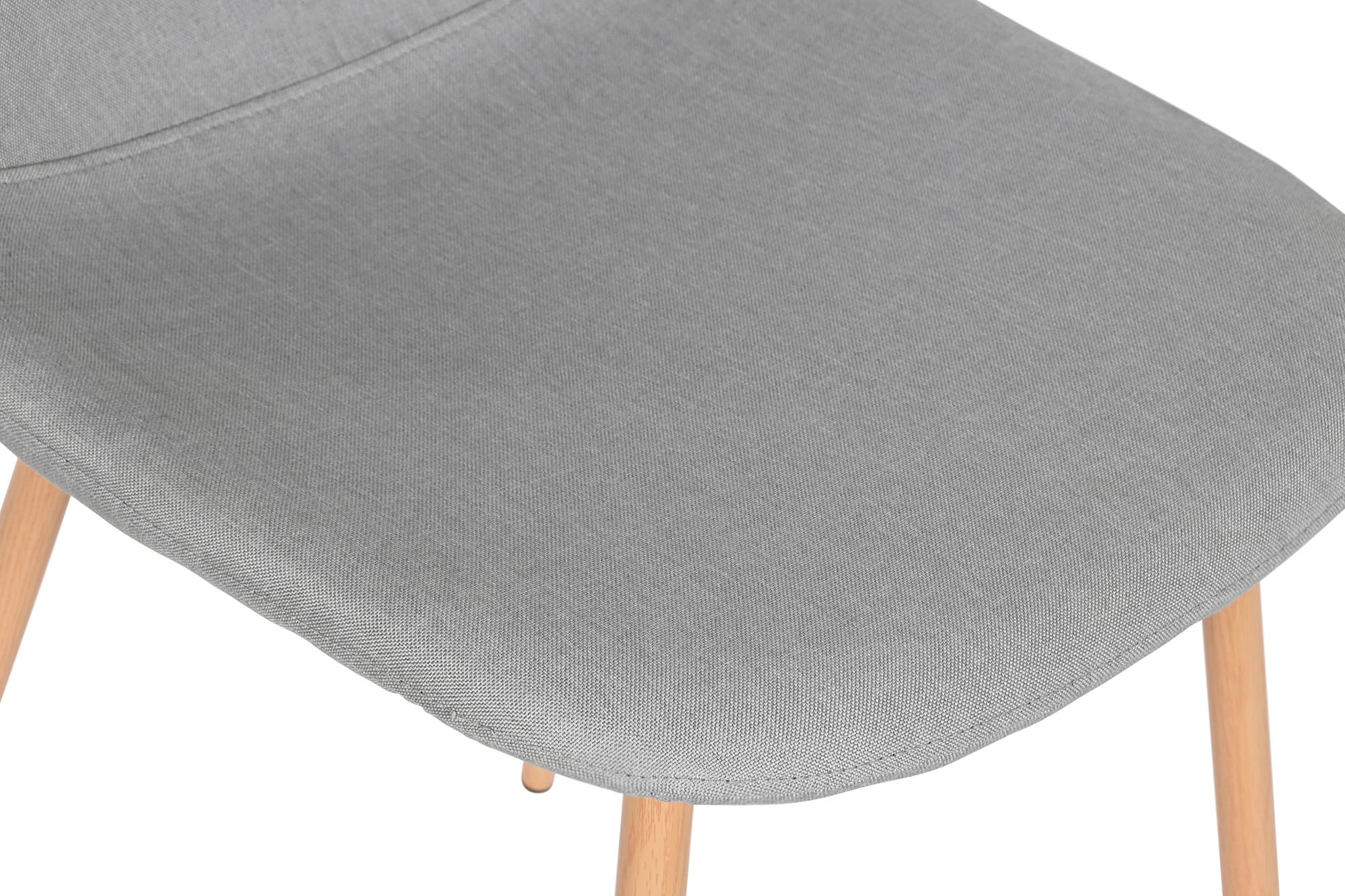 Cadeira de ferro de poliéster 44x51,5x90,5 com aparência de madeira