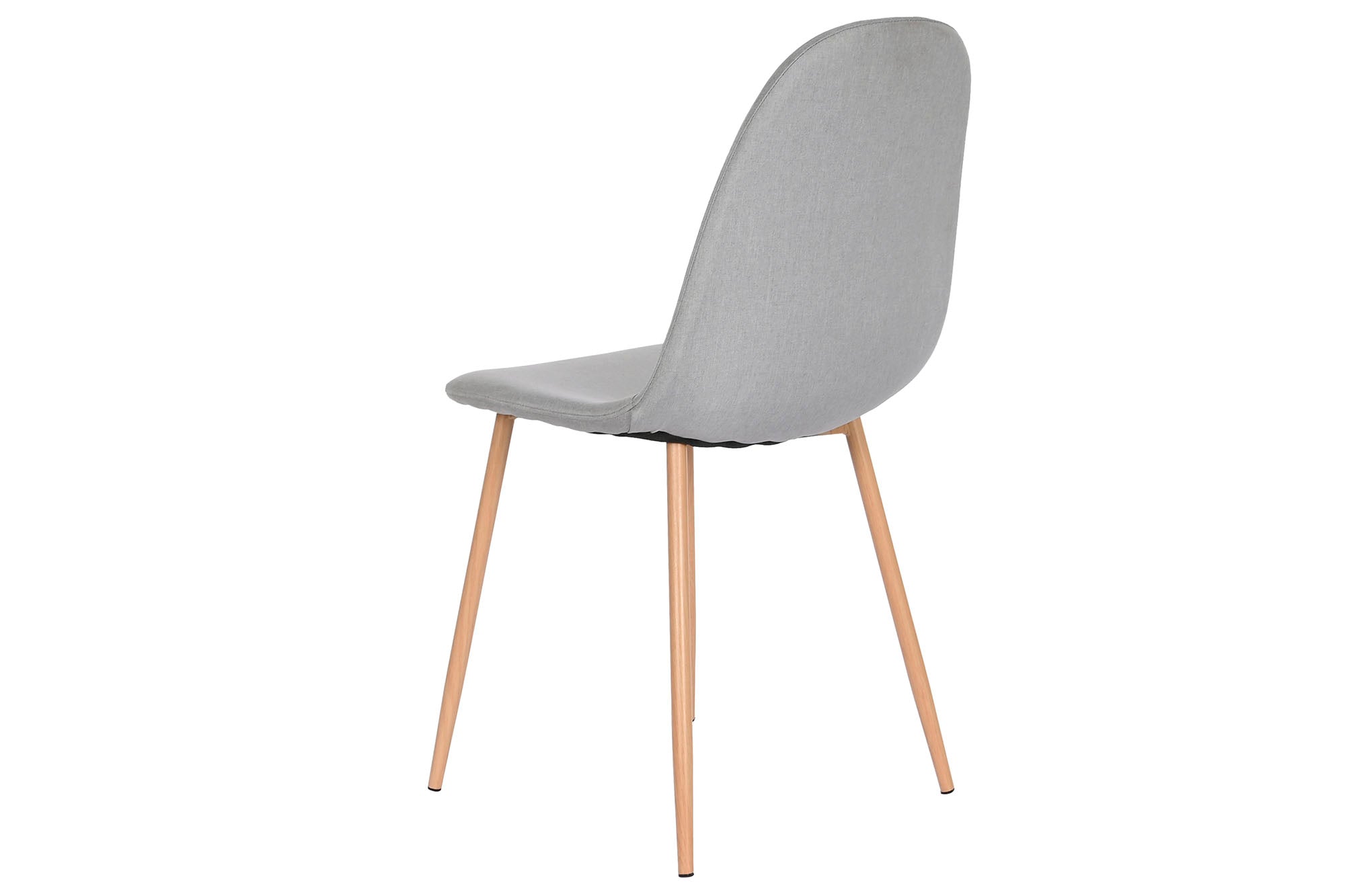 Cadeira de ferro de poliéster 44x51,5x90,5 com aparência de madeira