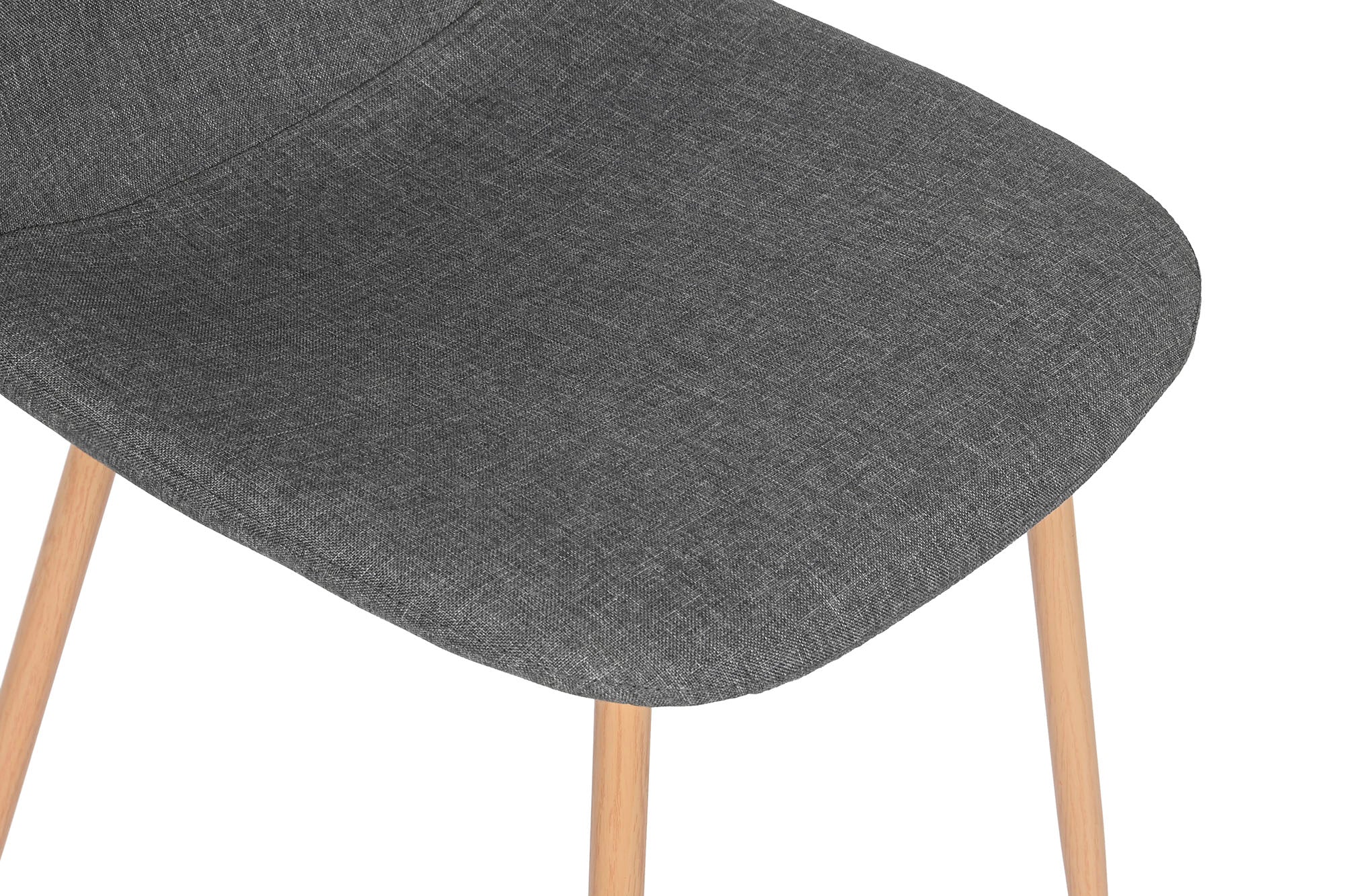 Polyester Iron Chair 44X51.5X90.5 Wood Look