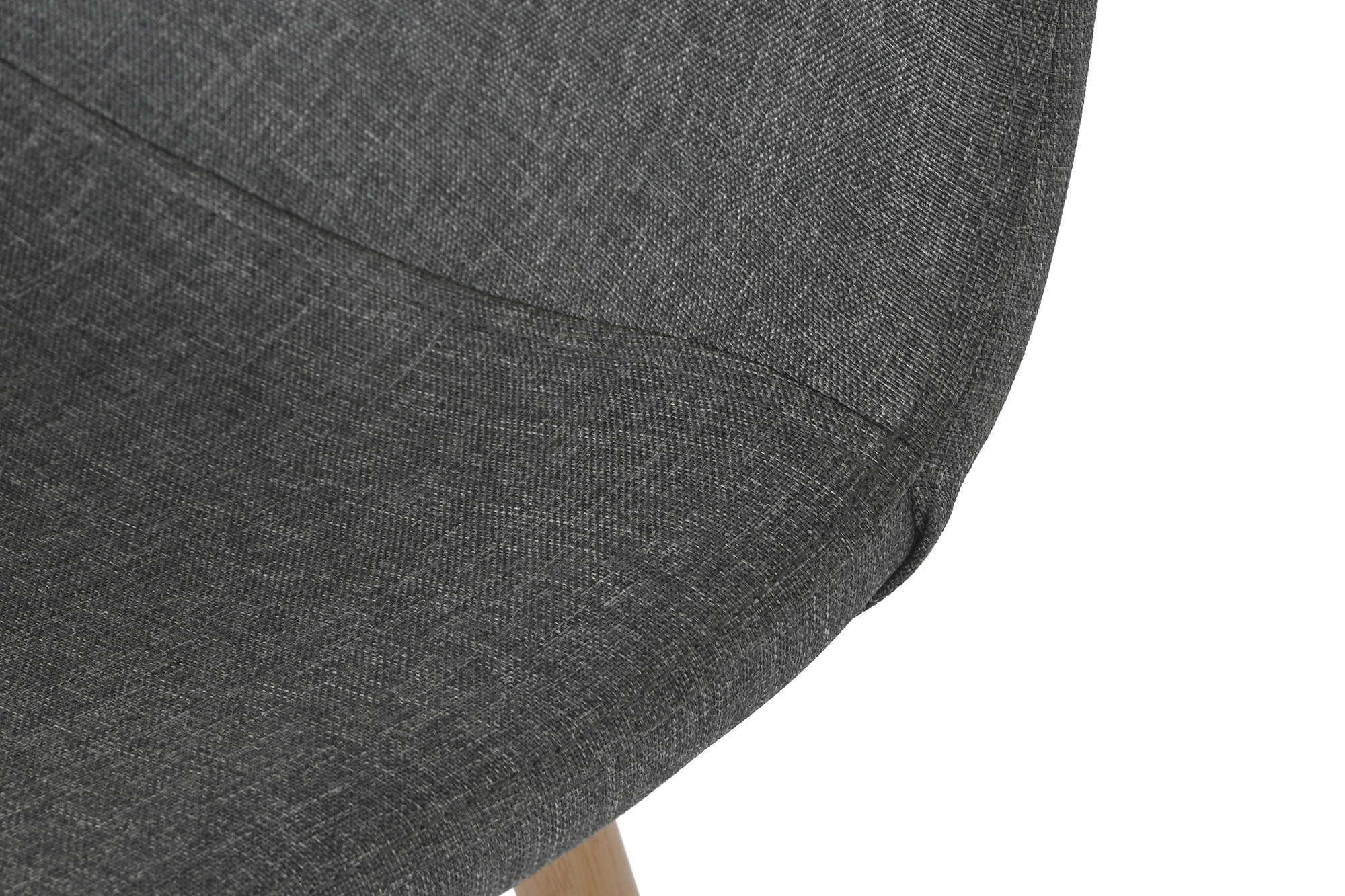 Polyester Iron Chair 44X51.5X90.5 Wood Look